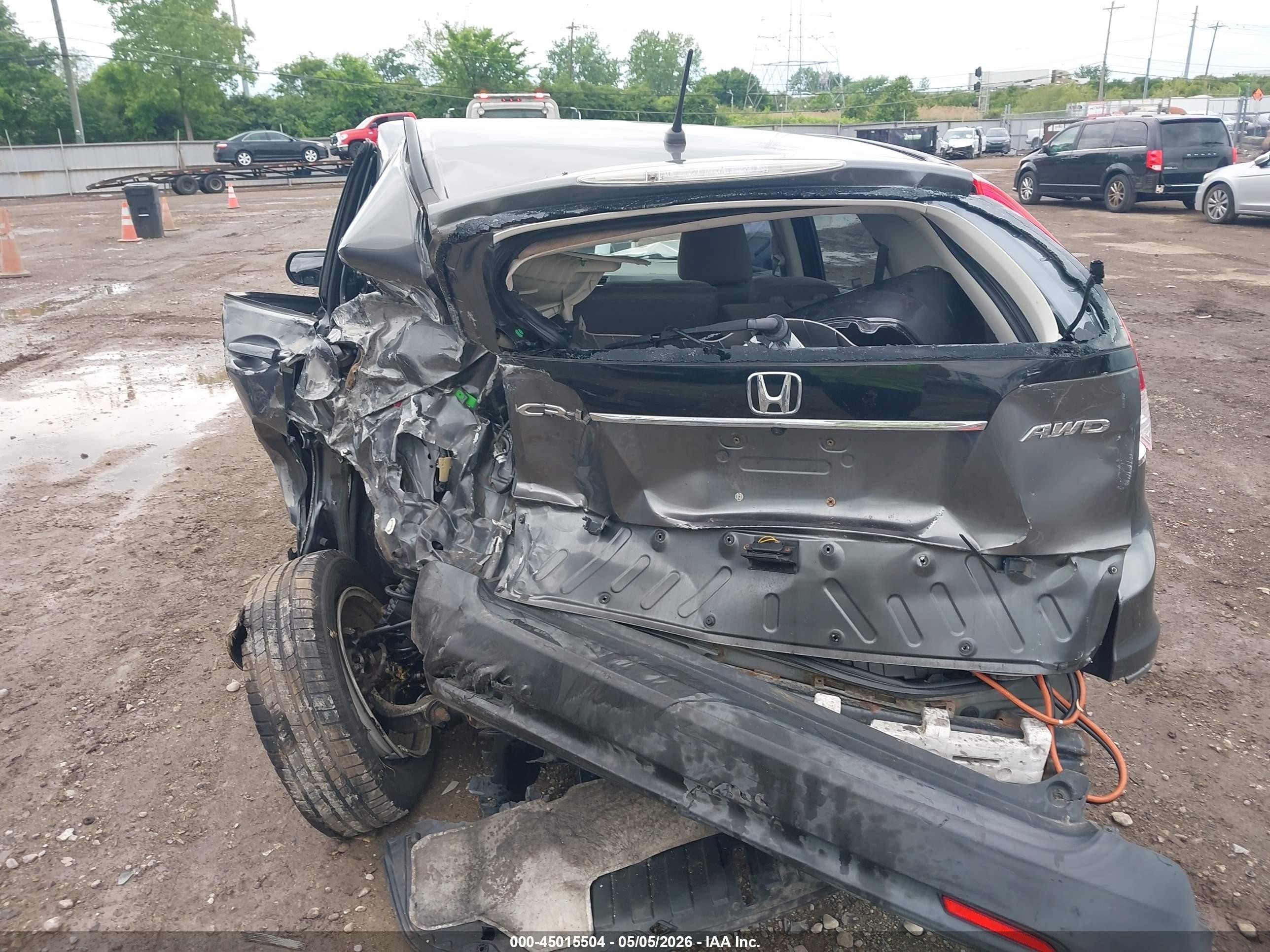 2012 Honda Cr-v Ex Серый vin: JHLRM4H58CC020537