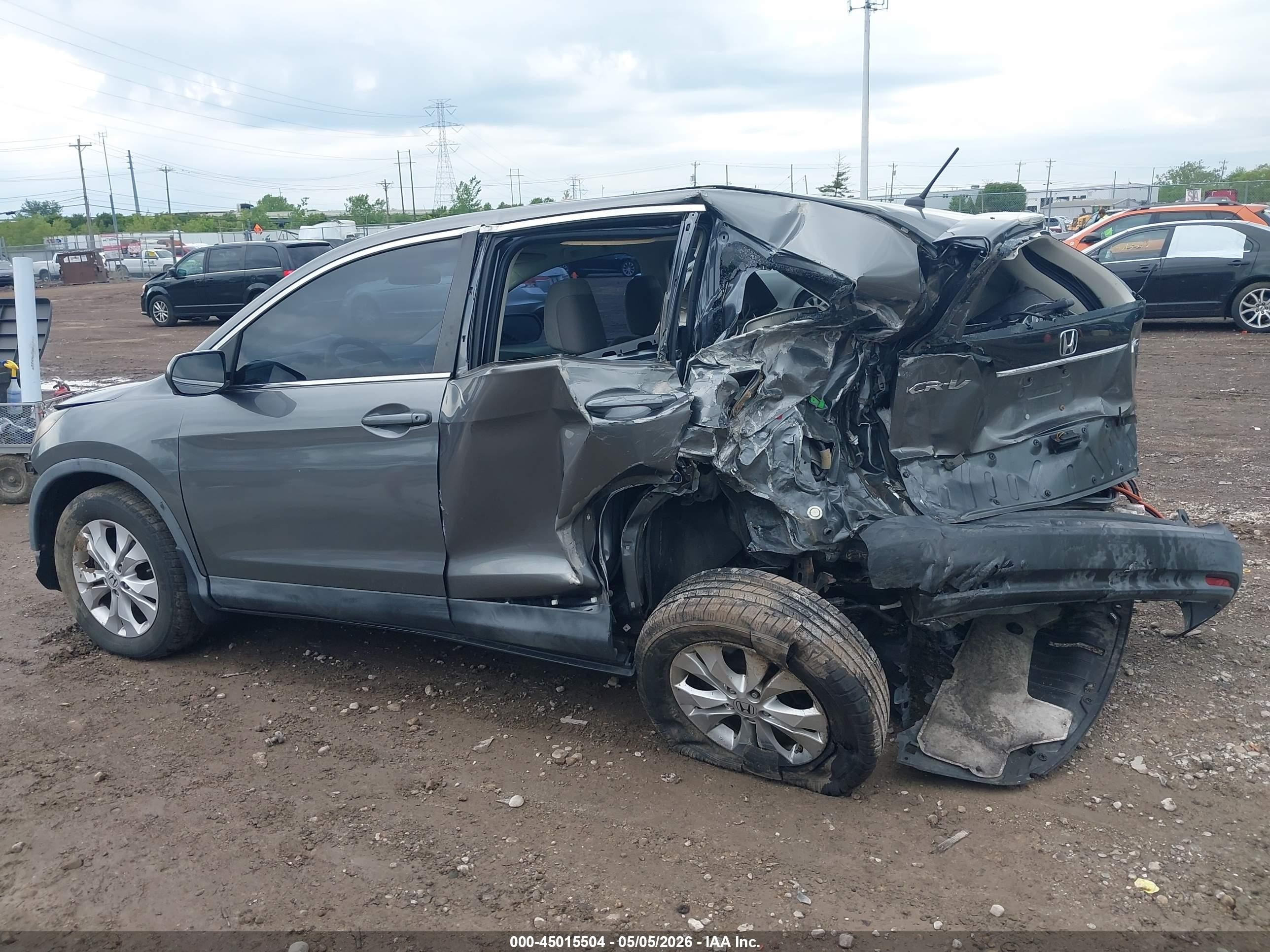 2012 Honda Cr-v Ex Серый vin: JHLRM4H58CC020537