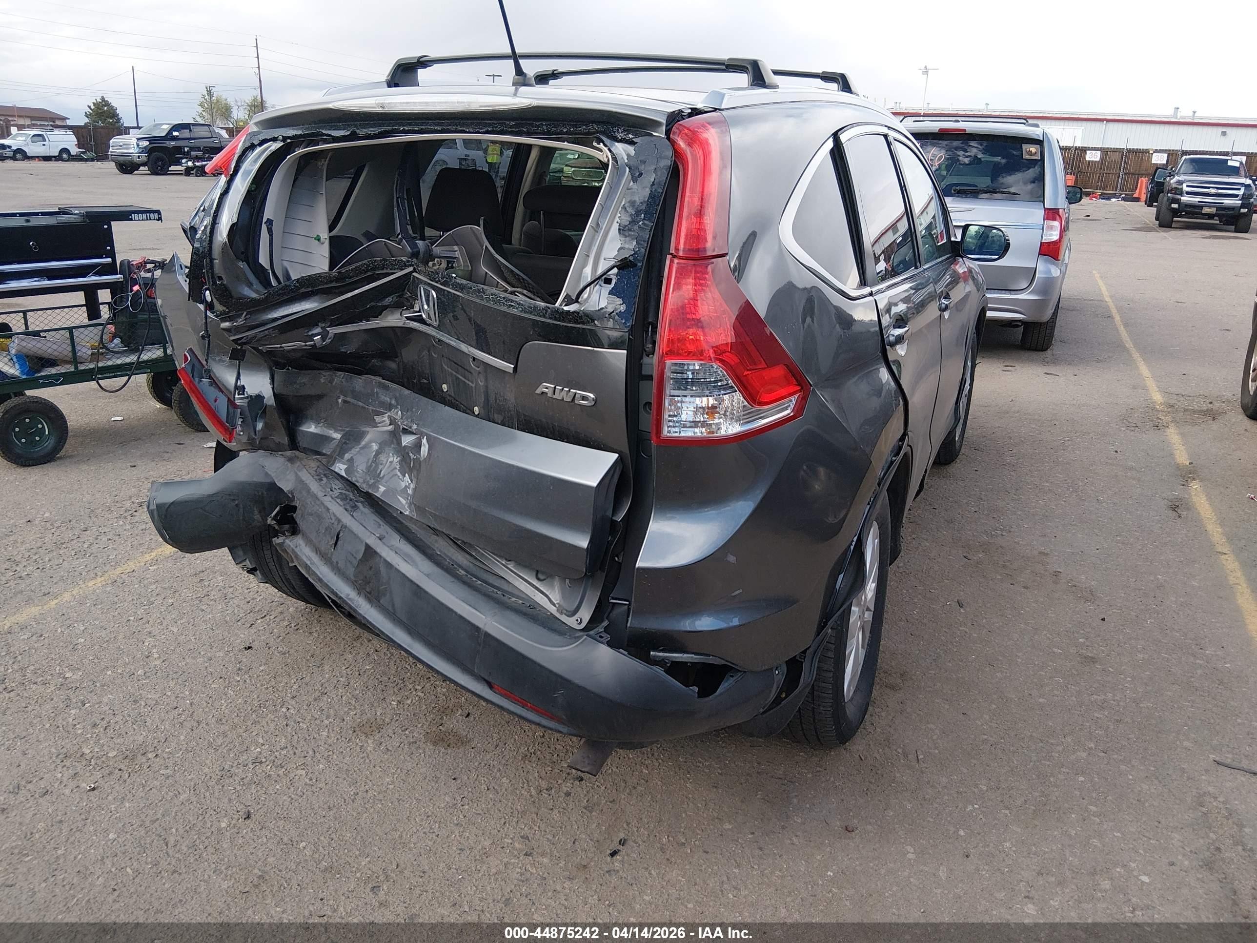 2012 Honda Cr-v Ex Gray vin: JHLRM4H58CC024989