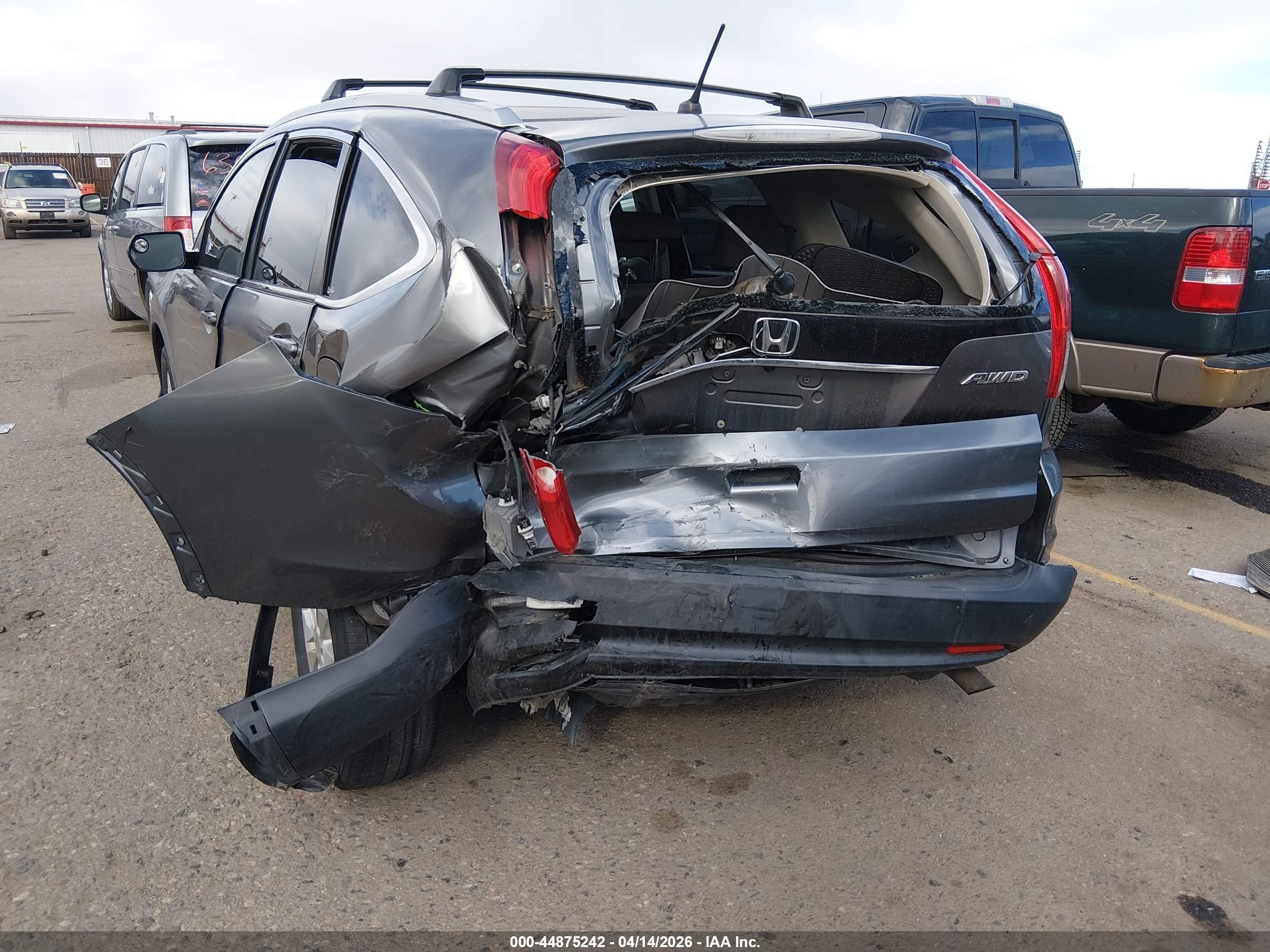 2012 Honda Cr-v Ex Gray vin: JHLRM4H58CC024989