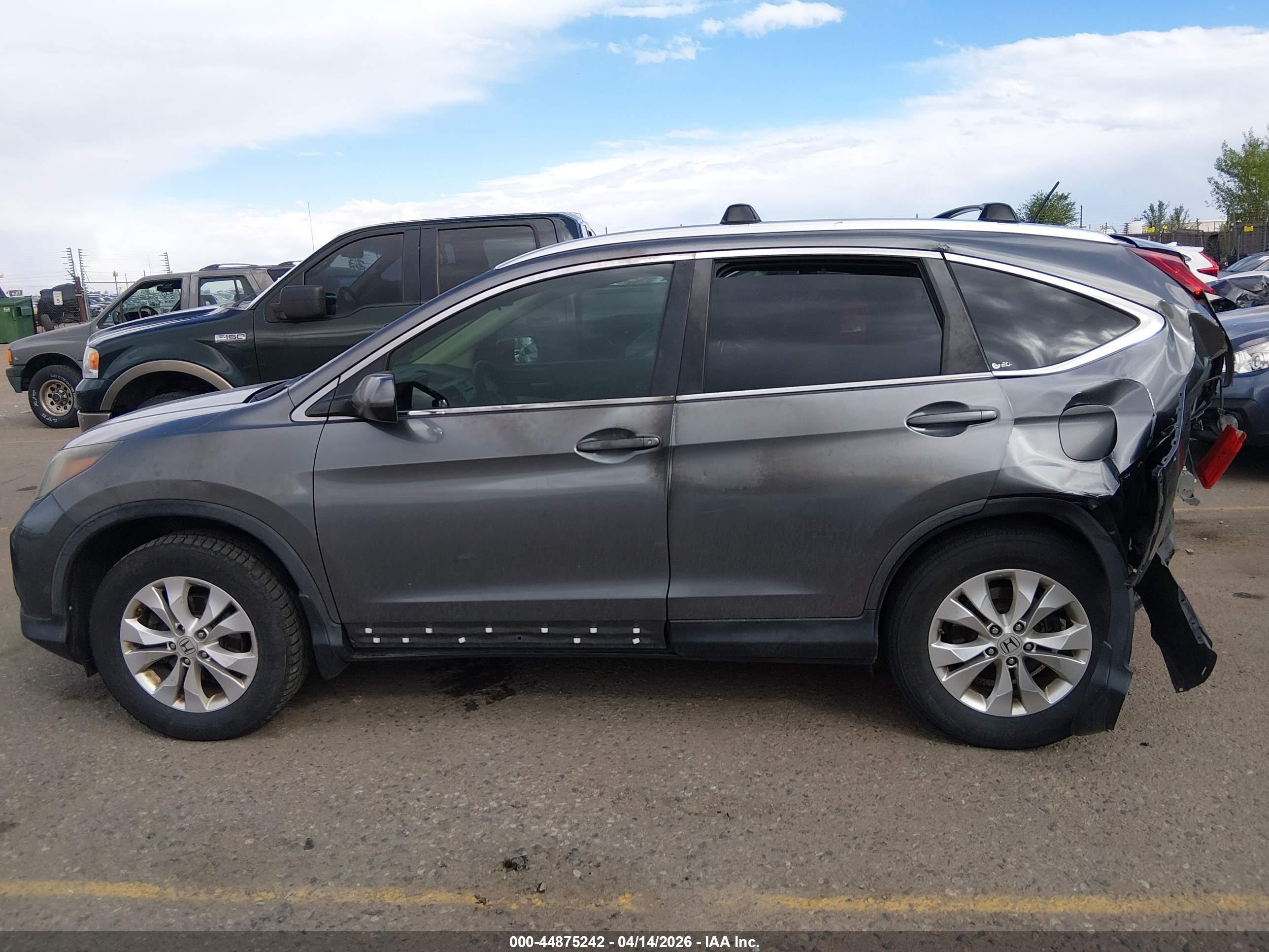 2012 Honda Cr-v Ex Gray vin: JHLRM4H58CC024989