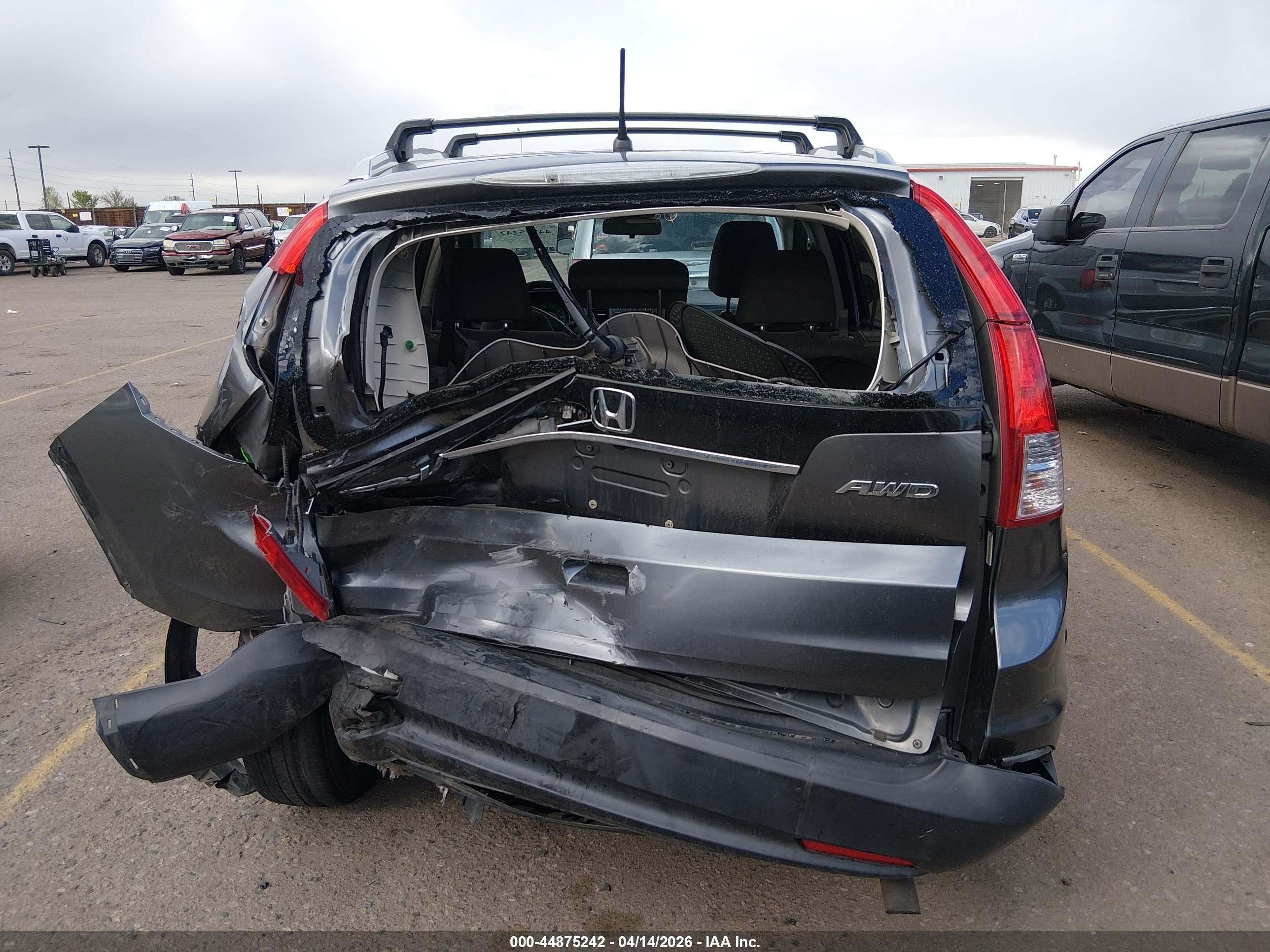 2012 Honda Cr-v Ex Gray vin: JHLRM4H58CC024989