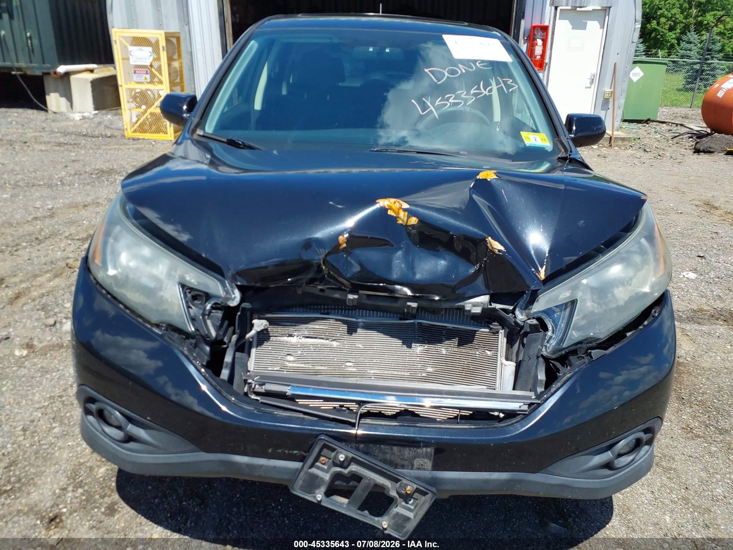 2012 Honda Cr-v Ex Black vin: JHLRM4H58CC027763