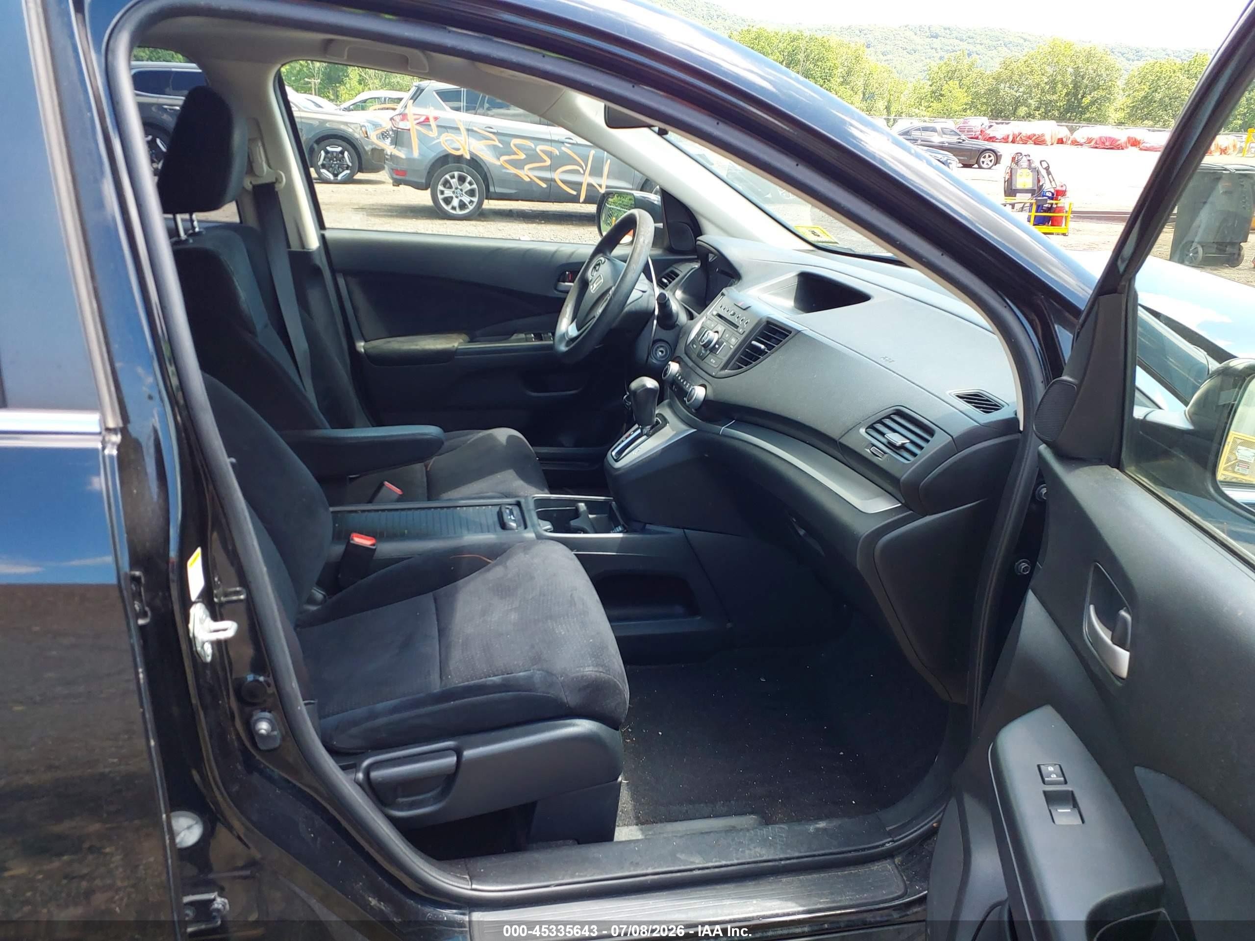 2012 Honda Cr-v Ex Black vin: JHLRM4H58CC027763