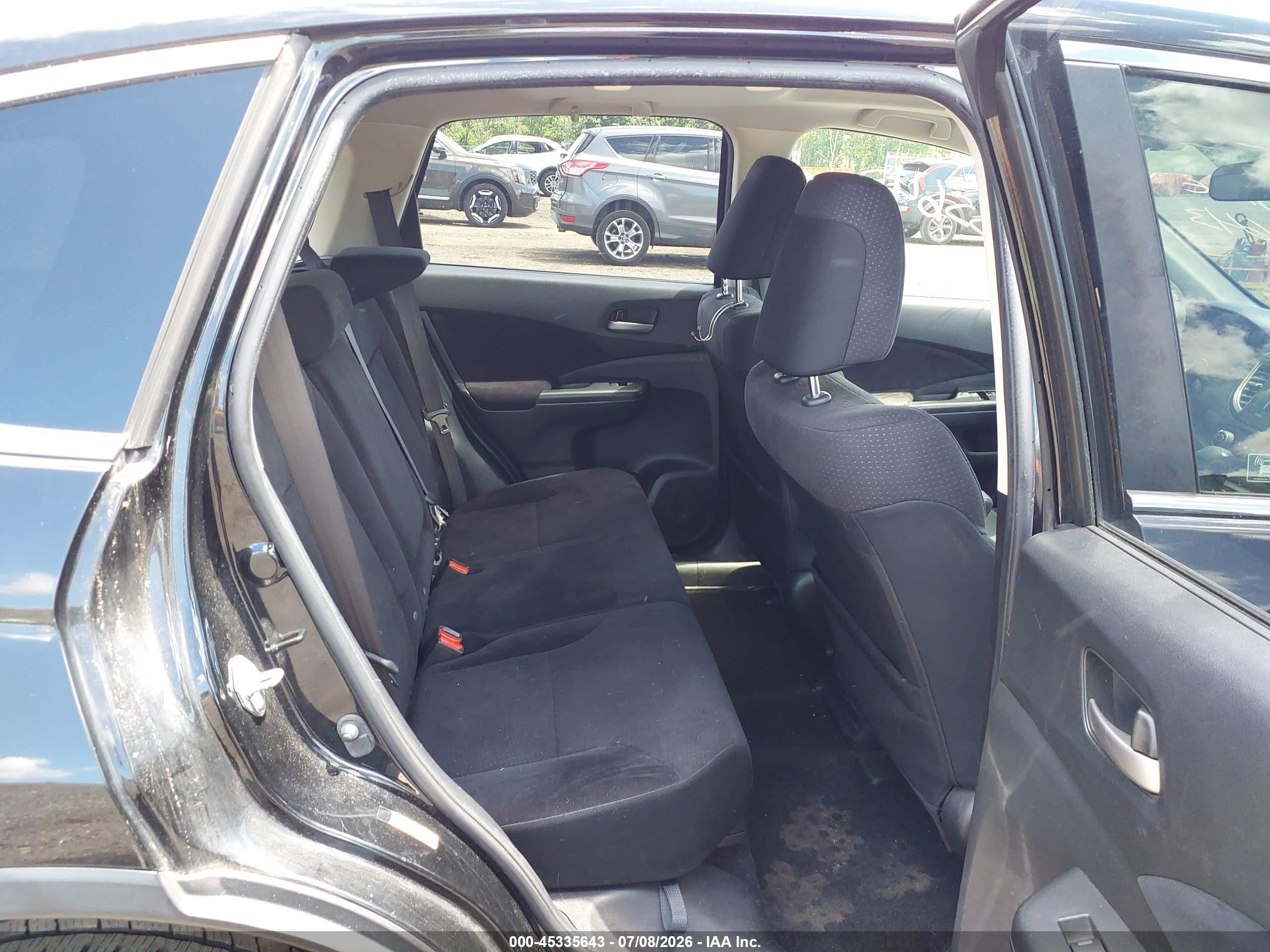 2012 Honda Cr-v Ex Black vin: JHLRM4H58CC027763