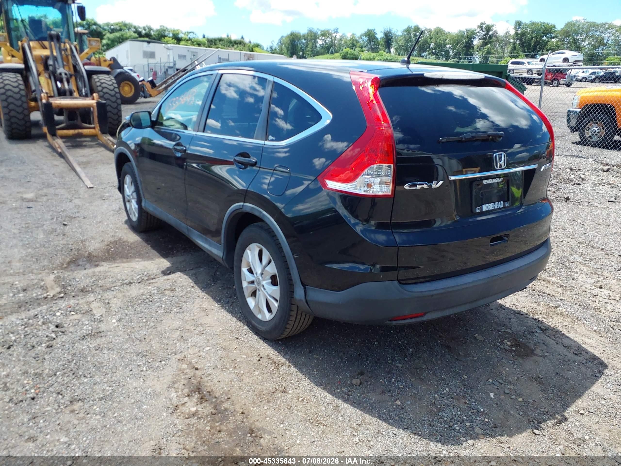 2012 Honda Cr-v Ex Black vin: JHLRM4H58CC027763