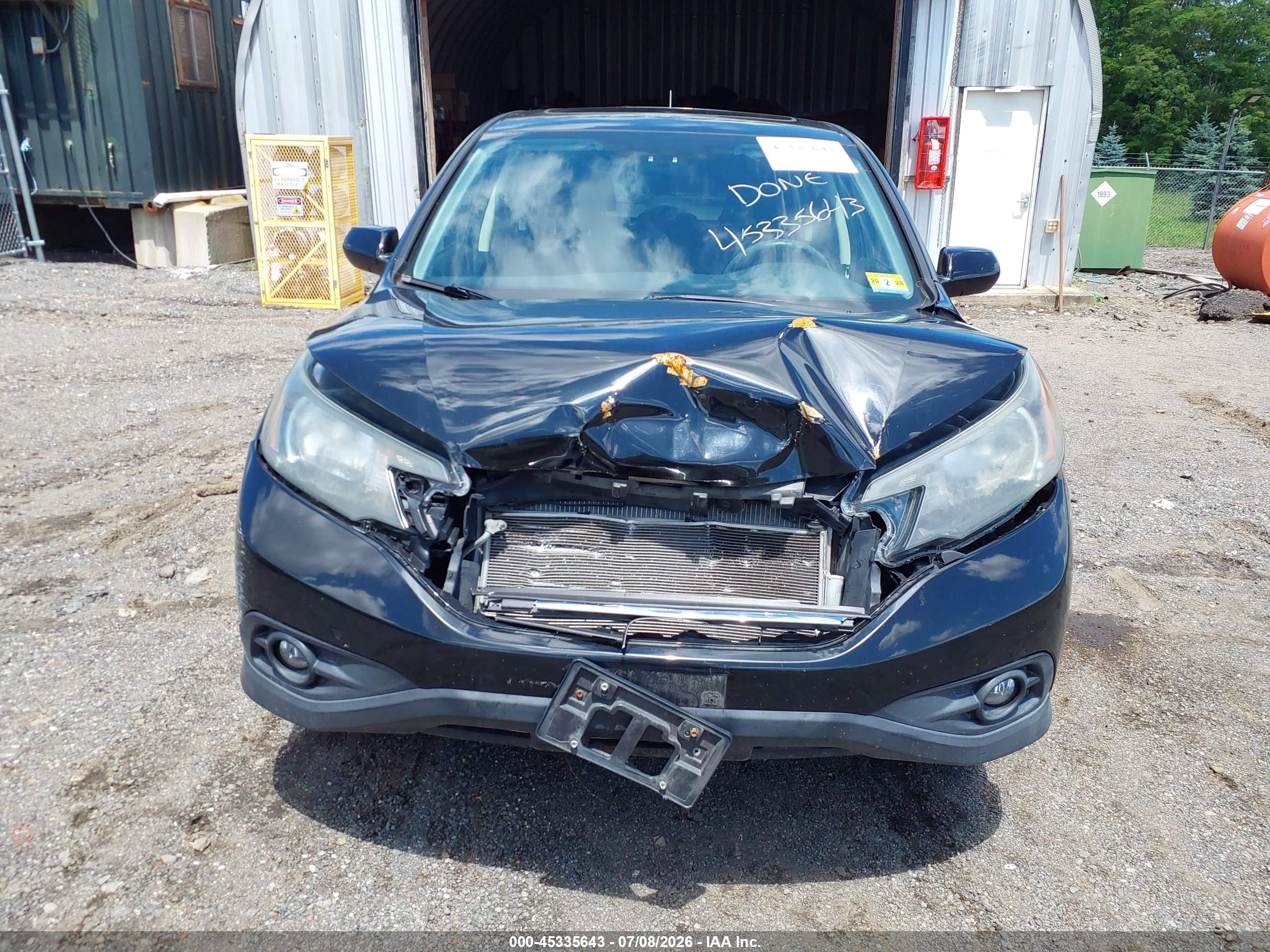 2012 Honda Cr-v Ex Black vin: JHLRM4H58CC027763