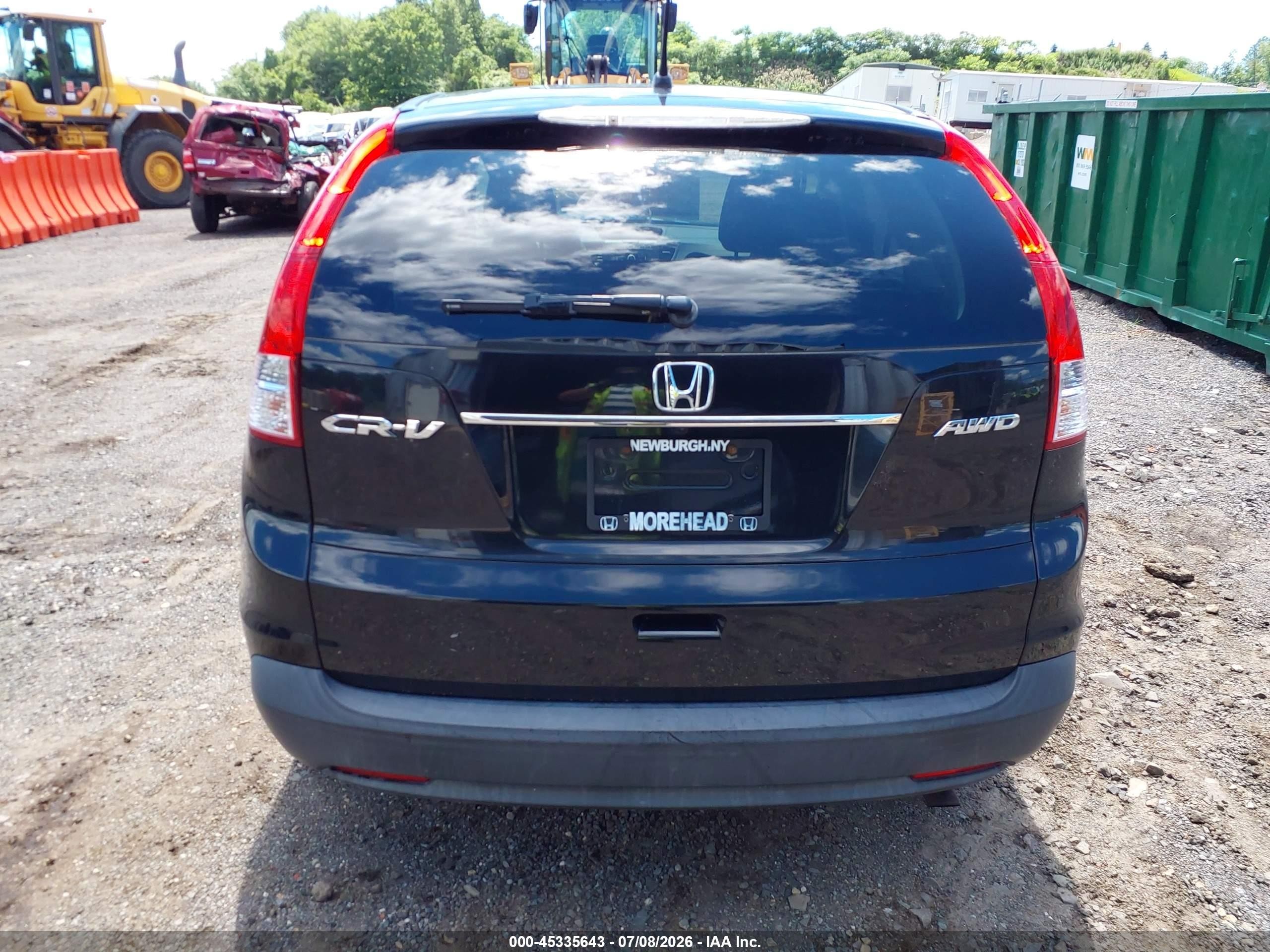 2012 Honda Cr-v Ex Black vin: JHLRM4H58CC027763