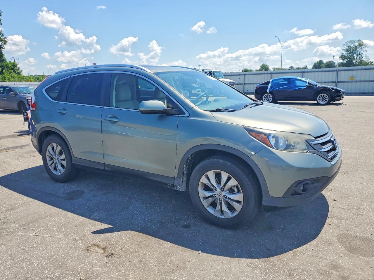 2012 Honda Cr-v Ex Teal vin: JHLRM4H59CC026878