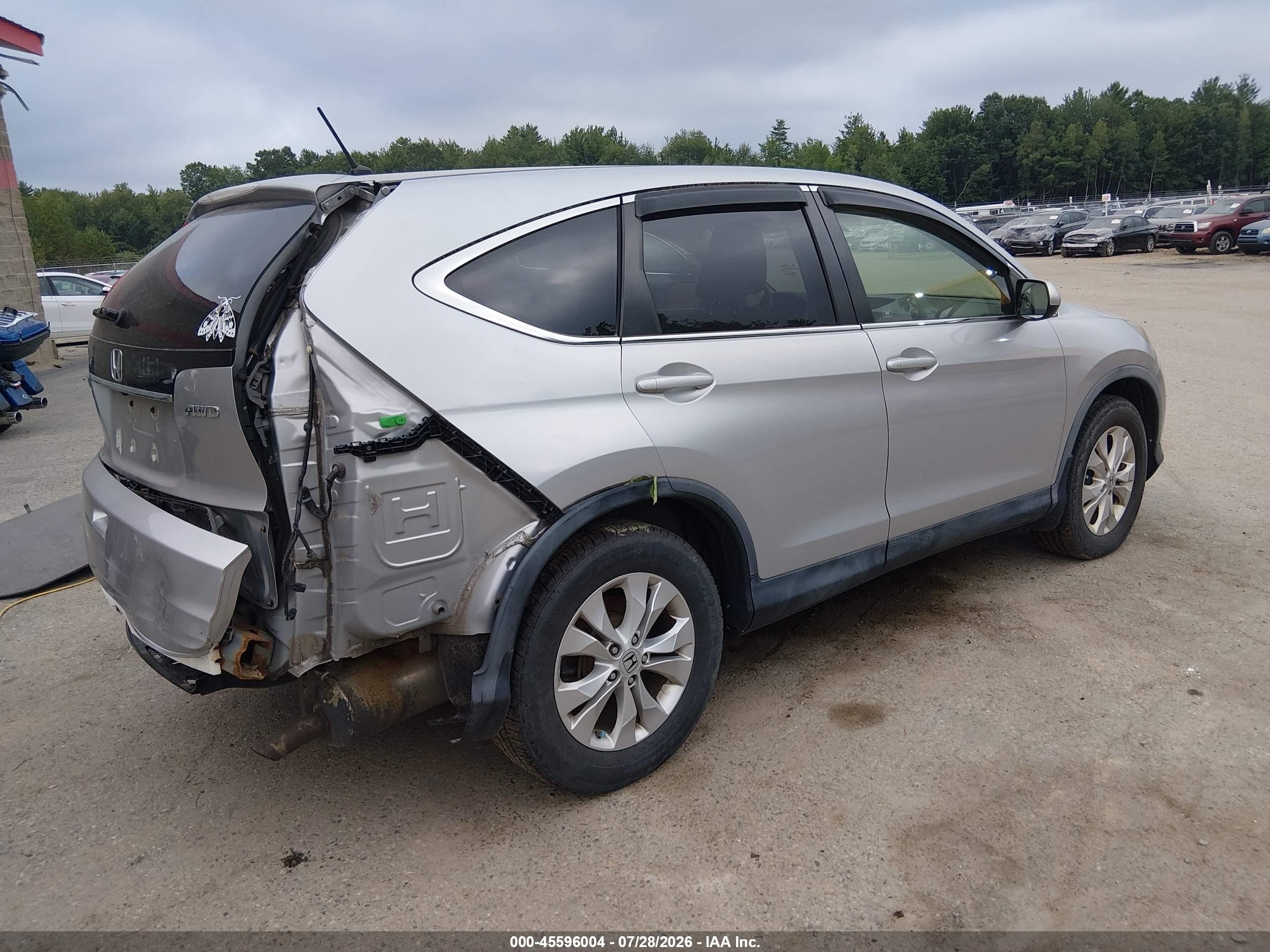 2012 Honda Cr-v Ex Silver vin: JHLRM4H5XCC012035