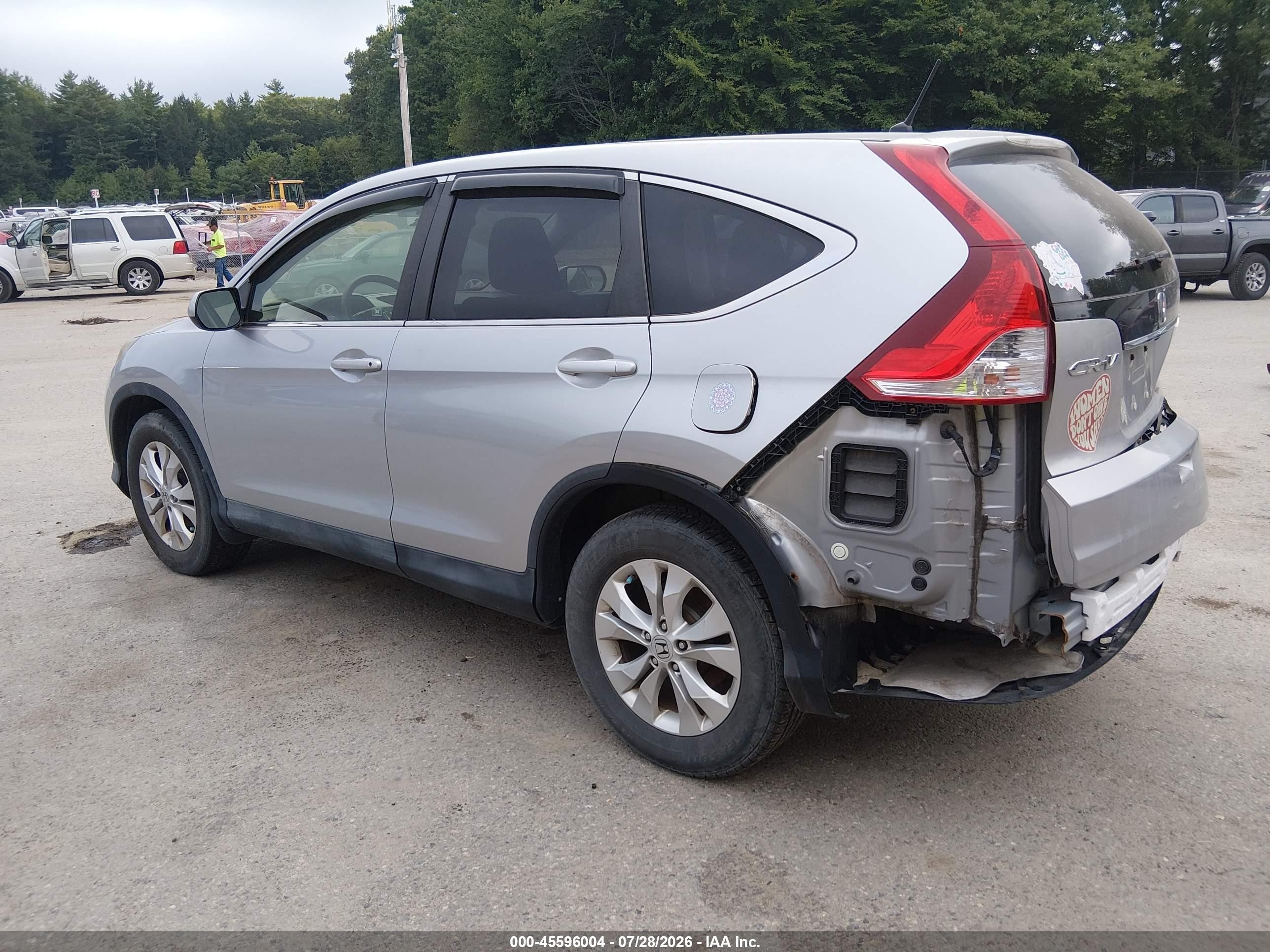 2012 Honda Cr-v Ex Silver vin: JHLRM4H5XCC012035