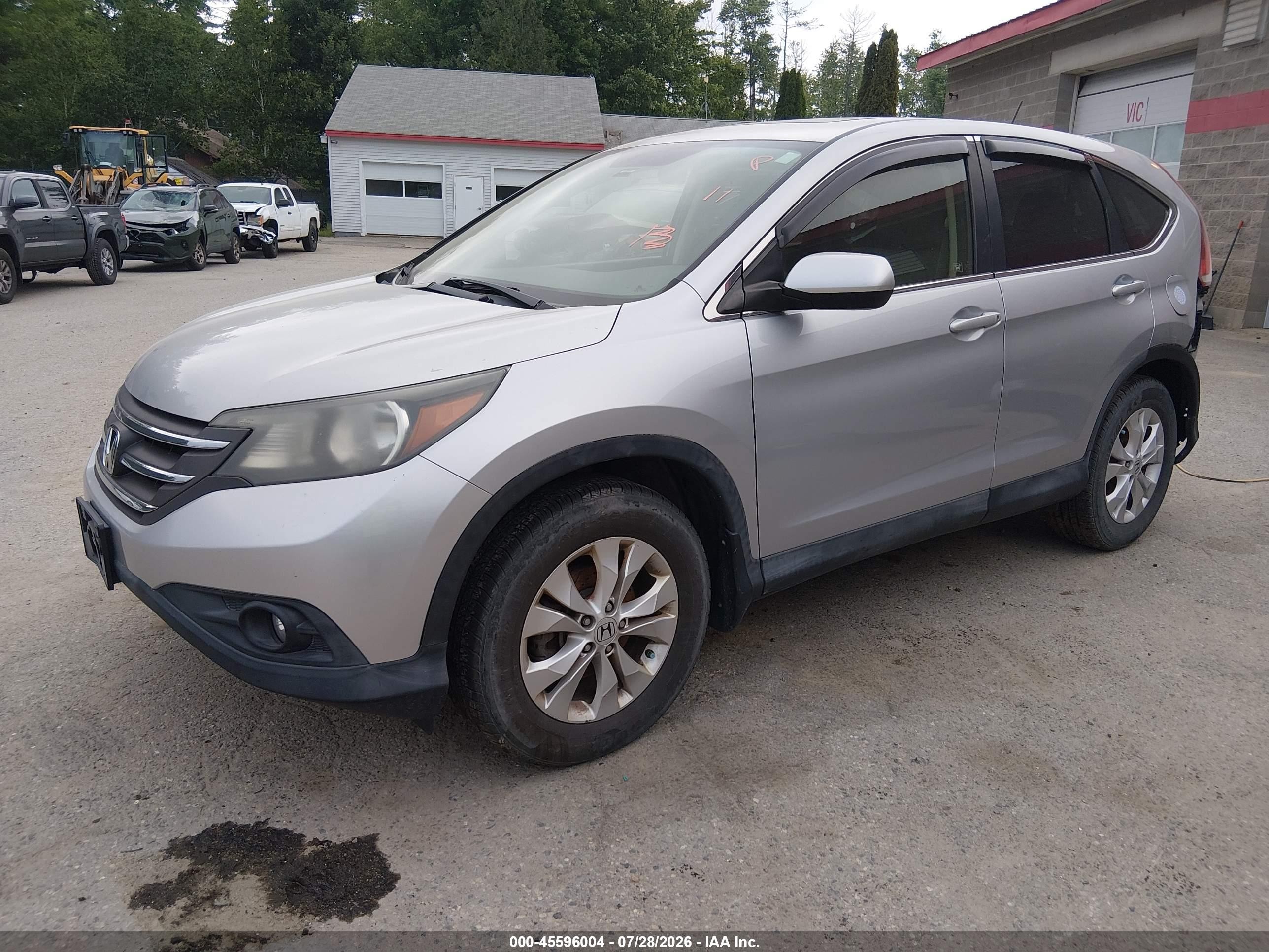 2012 Honda Cr-v Ex Silver vin: JHLRM4H5XCC012035