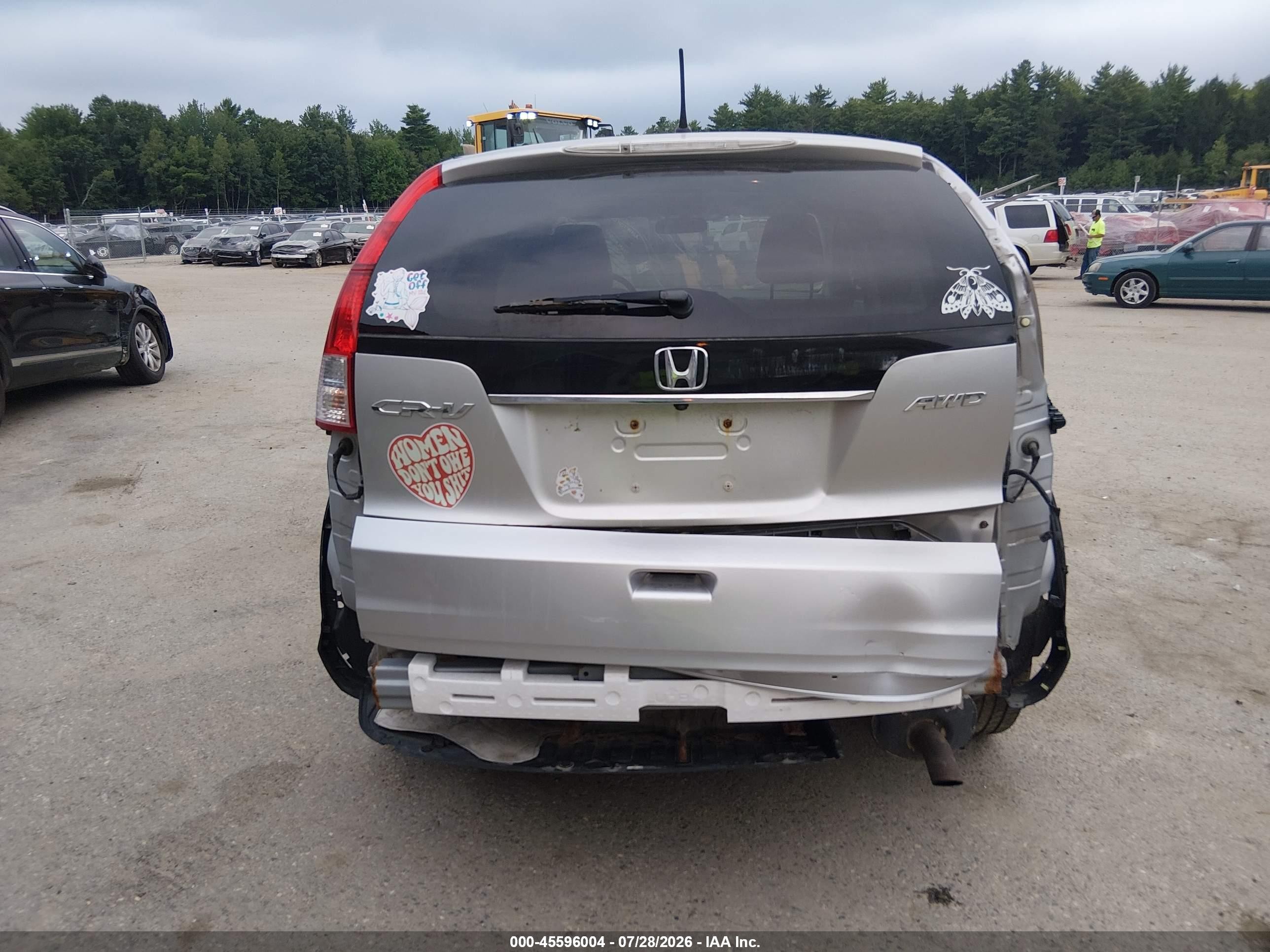 2012 Honda Cr-v Ex Silver vin: JHLRM4H5XCC012035