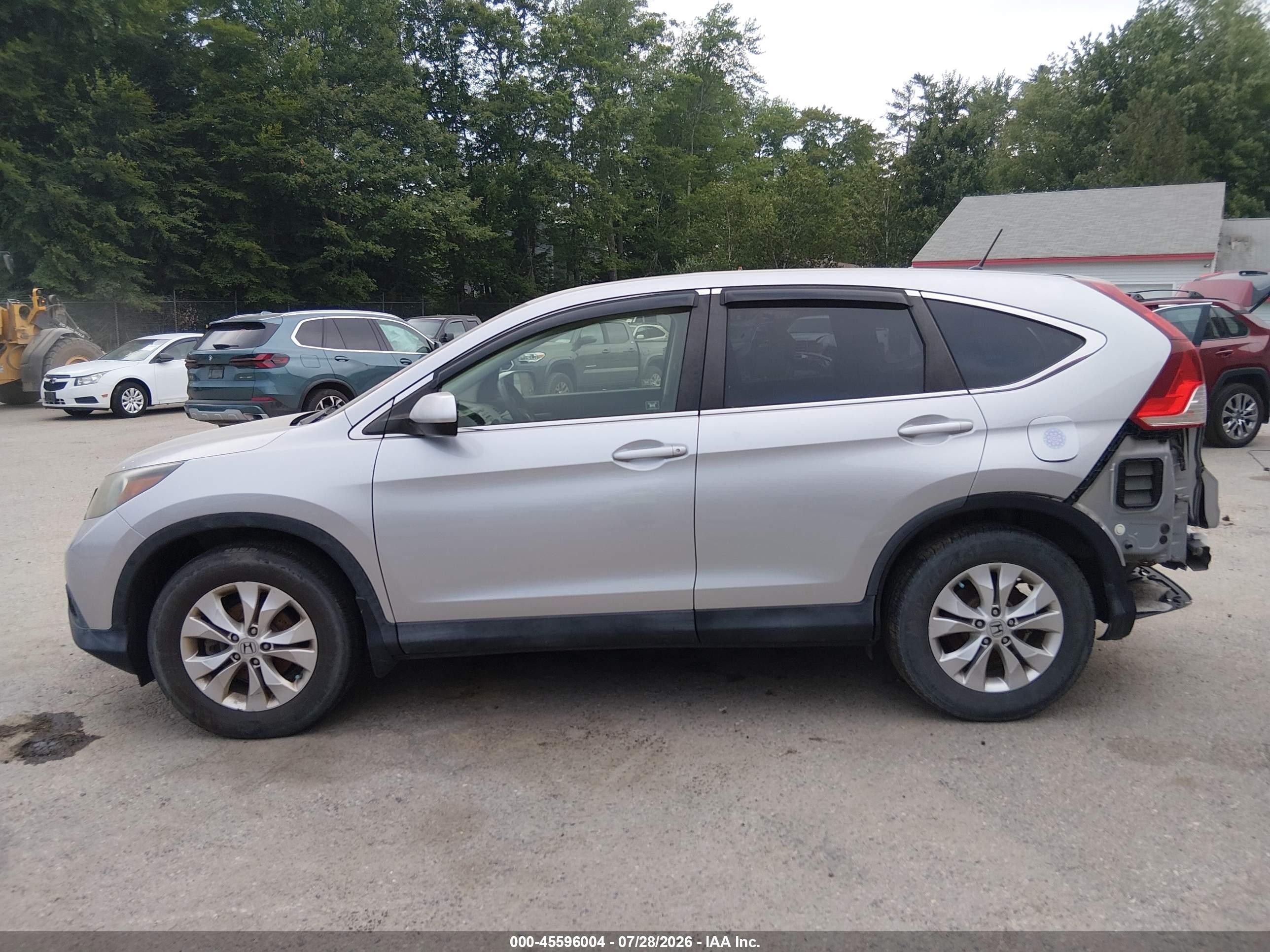 2012 Honda Cr-v Ex Silver vin: JHLRM4H5XCC012035