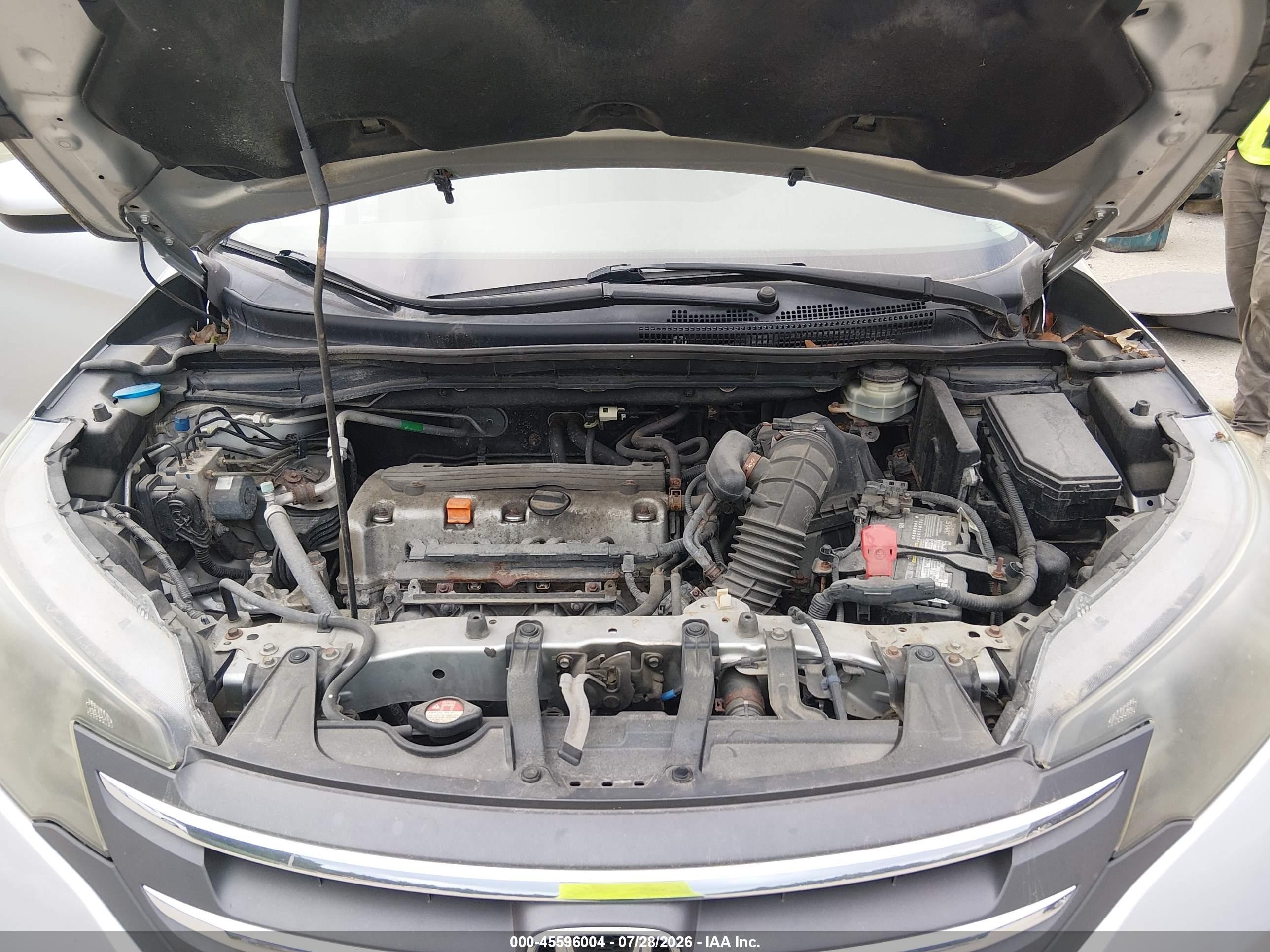 2012 Honda Cr-v Ex Silver vin: JHLRM4H5XCC012035