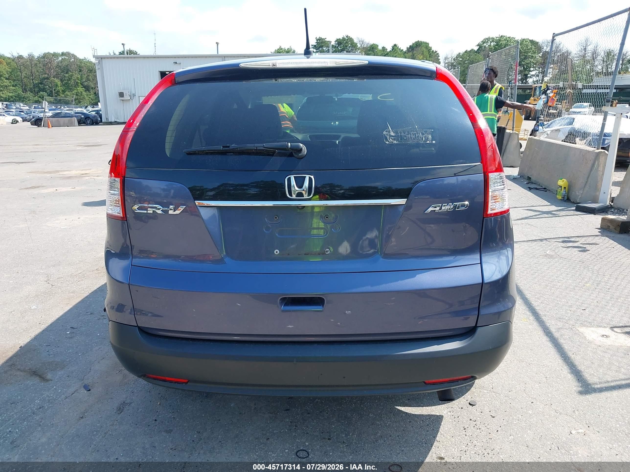 2012 Honda Cr-v Ex Dark Blue vin: JHLRM4H5XCC015405