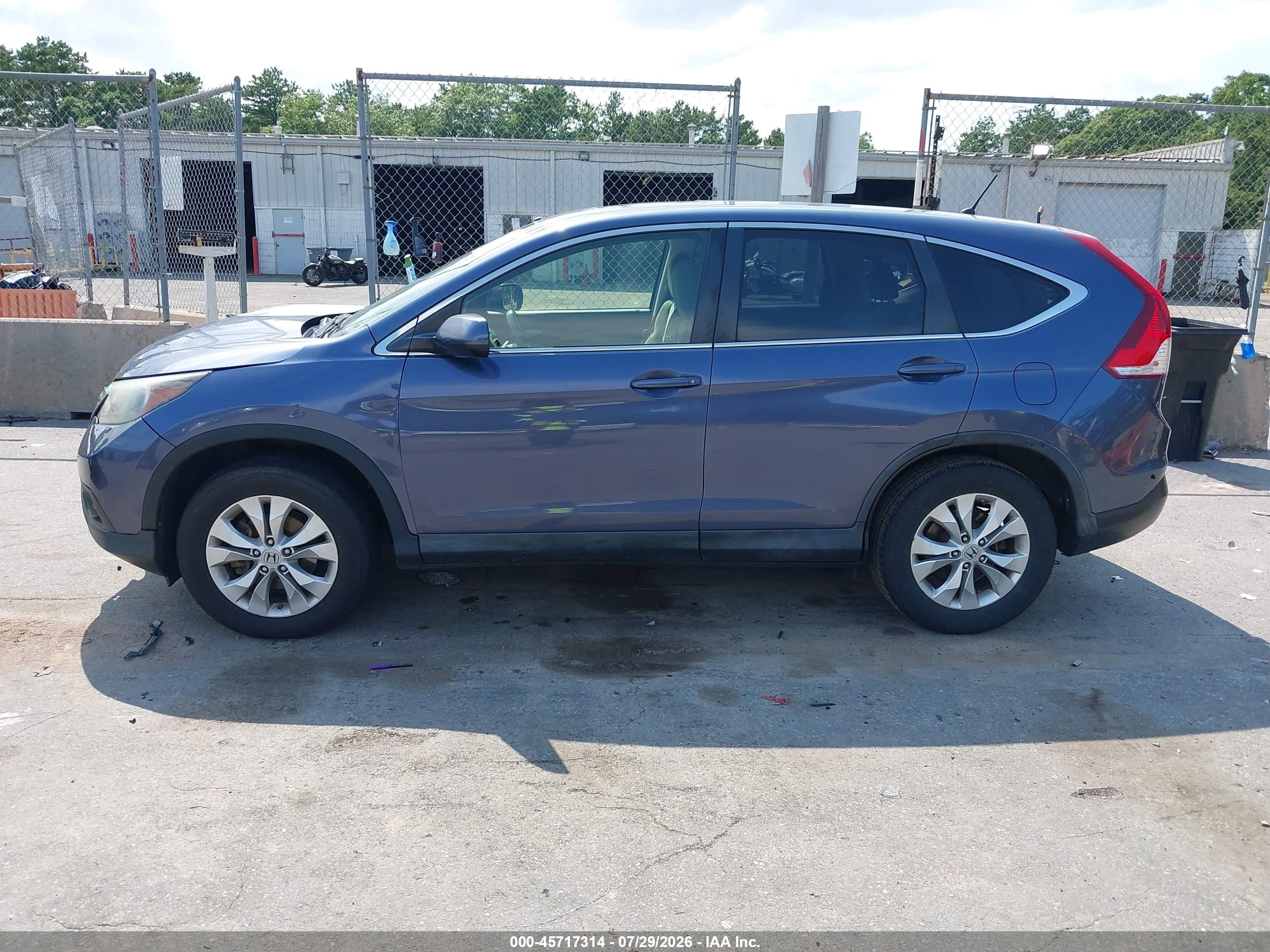 2012 Honda Cr-v Ex Dark Blue vin: JHLRM4H5XCC015405