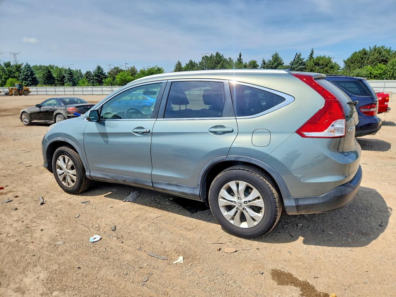 2012 Honda Cr-v Exl Blue vin: JHLRM4H70CC002020