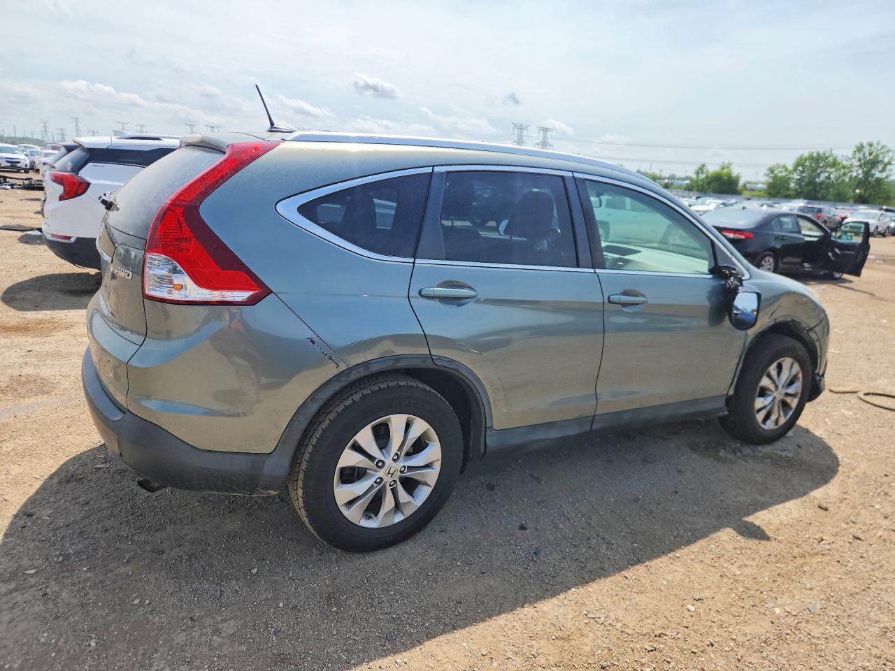 2012 Honda Cr-v Exl Blue vin: JHLRM4H70CC002020
