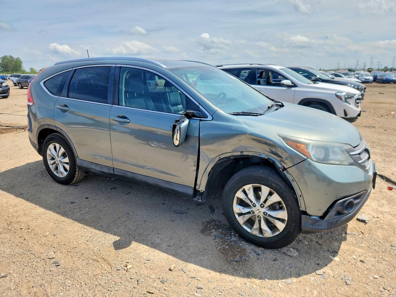 2012 Honda Cr-v Exl Blue vin: JHLRM4H70CC002020