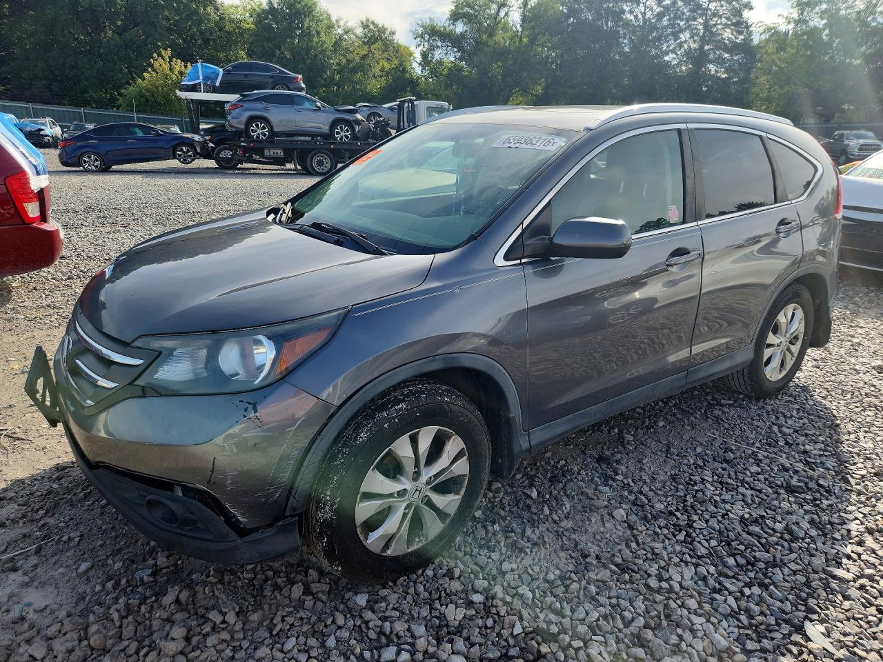 2012 Honda Cr-v Exl Gray vin: JHLRM4H70CC003443