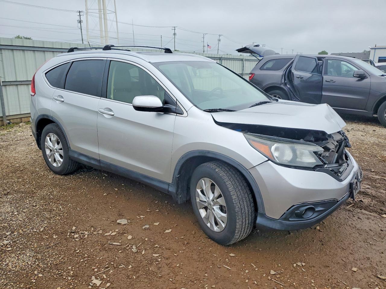 2012 Honda Cr-v Exl Silver vin: JHLRM4H70CC008688