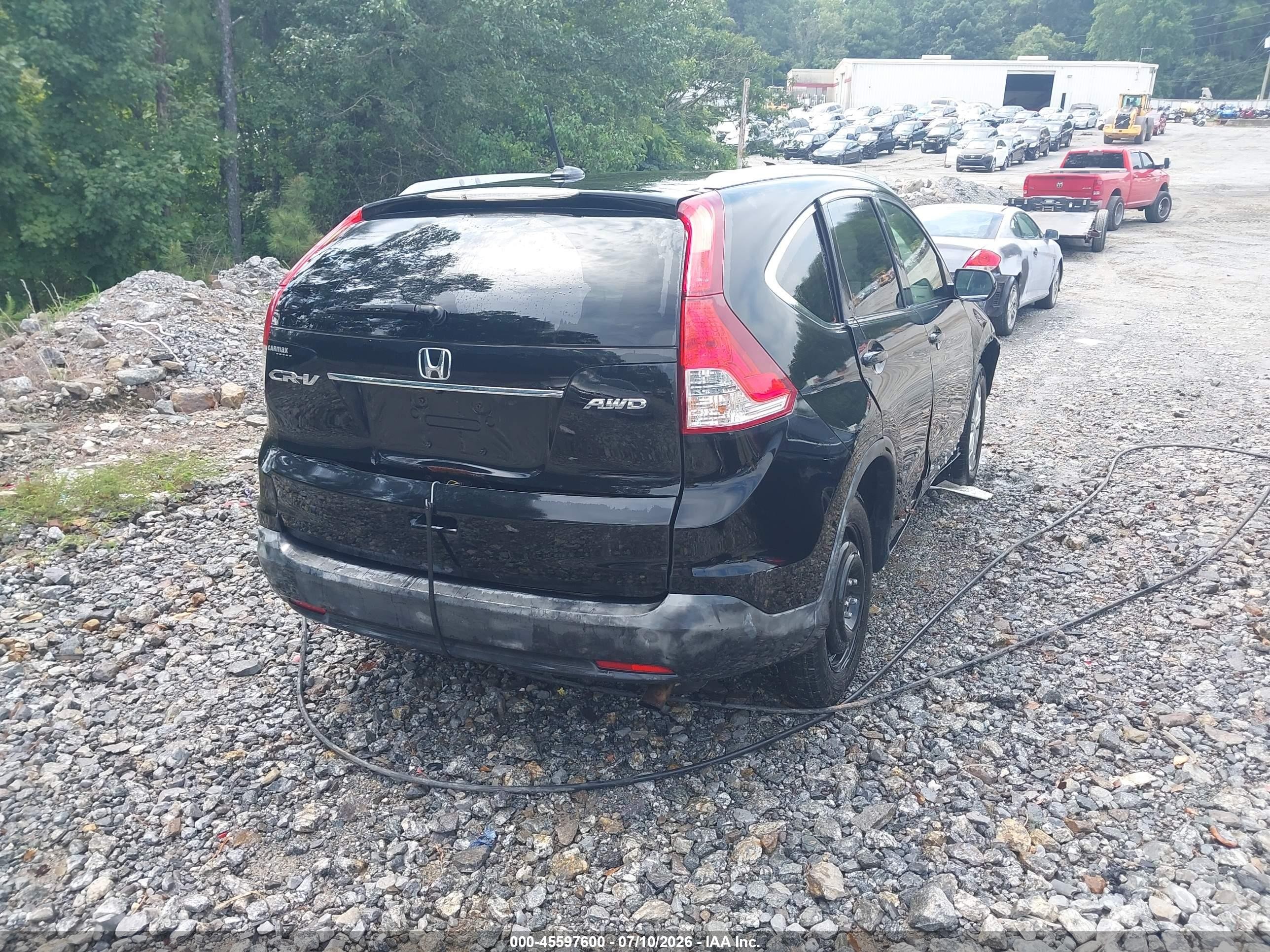 2012 Honda Cr-v Ex-l Black vin: JHLRM4H70CC016189