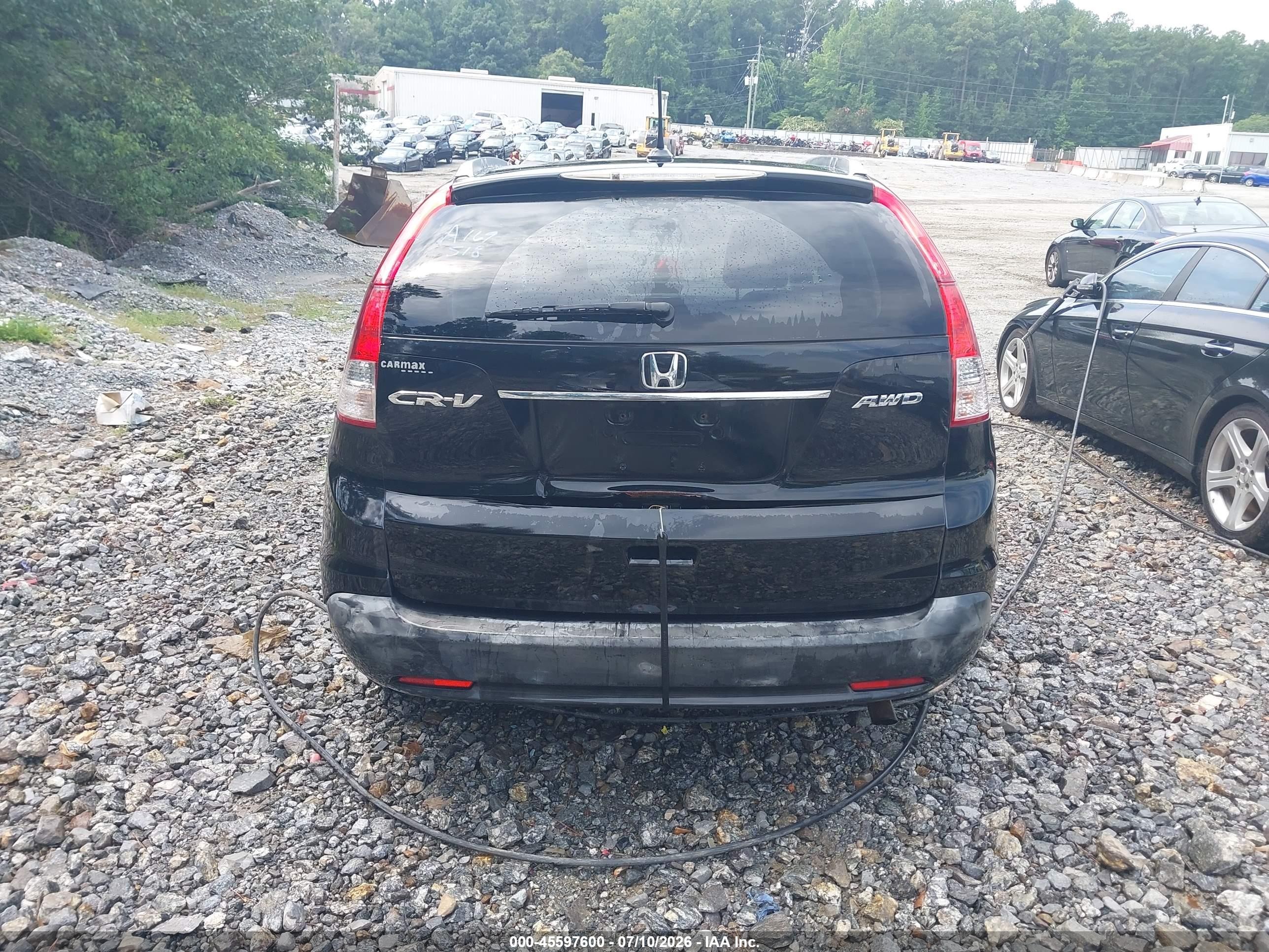 2012 Honda Cr-v Ex-l Black vin: JHLRM4H70CC016189
