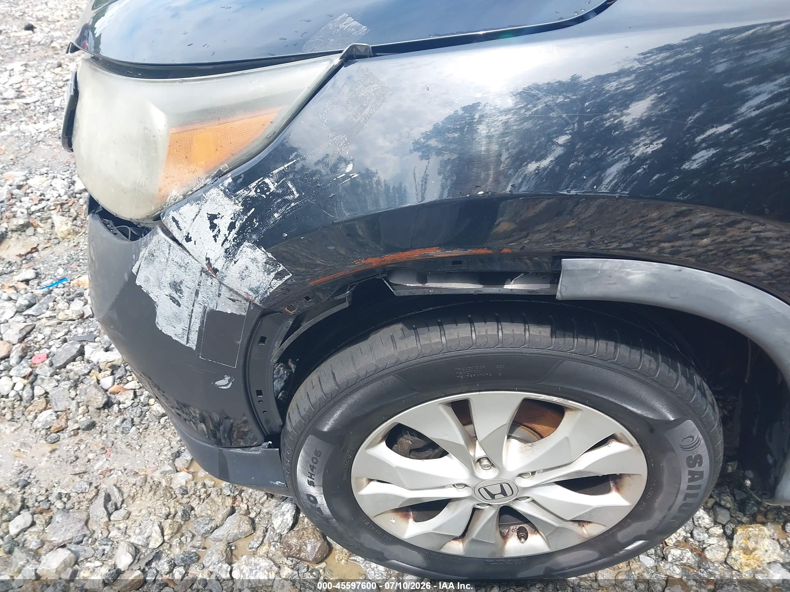 2012 Honda Cr-v Ex-l Black vin: JHLRM4H70CC016189