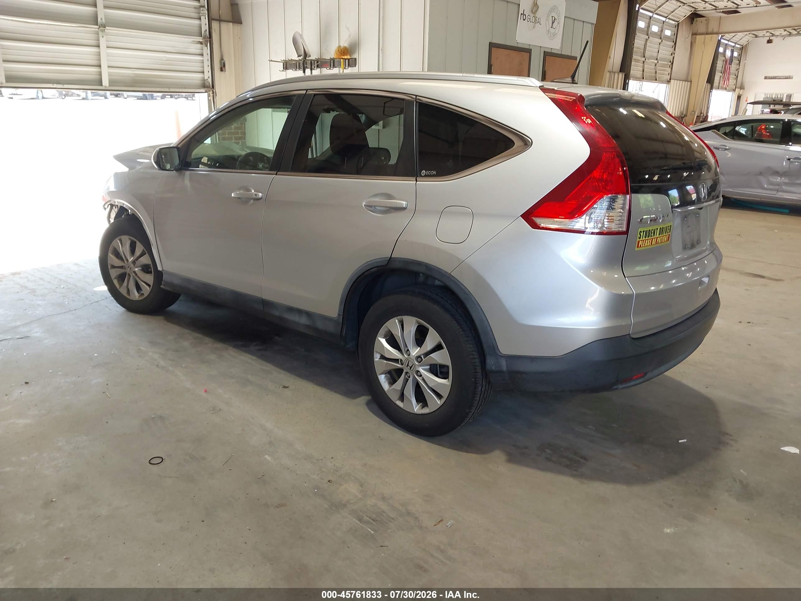 2012 Honda Cr-v Ex-l Silver vin: JHLRM4H70CC018296