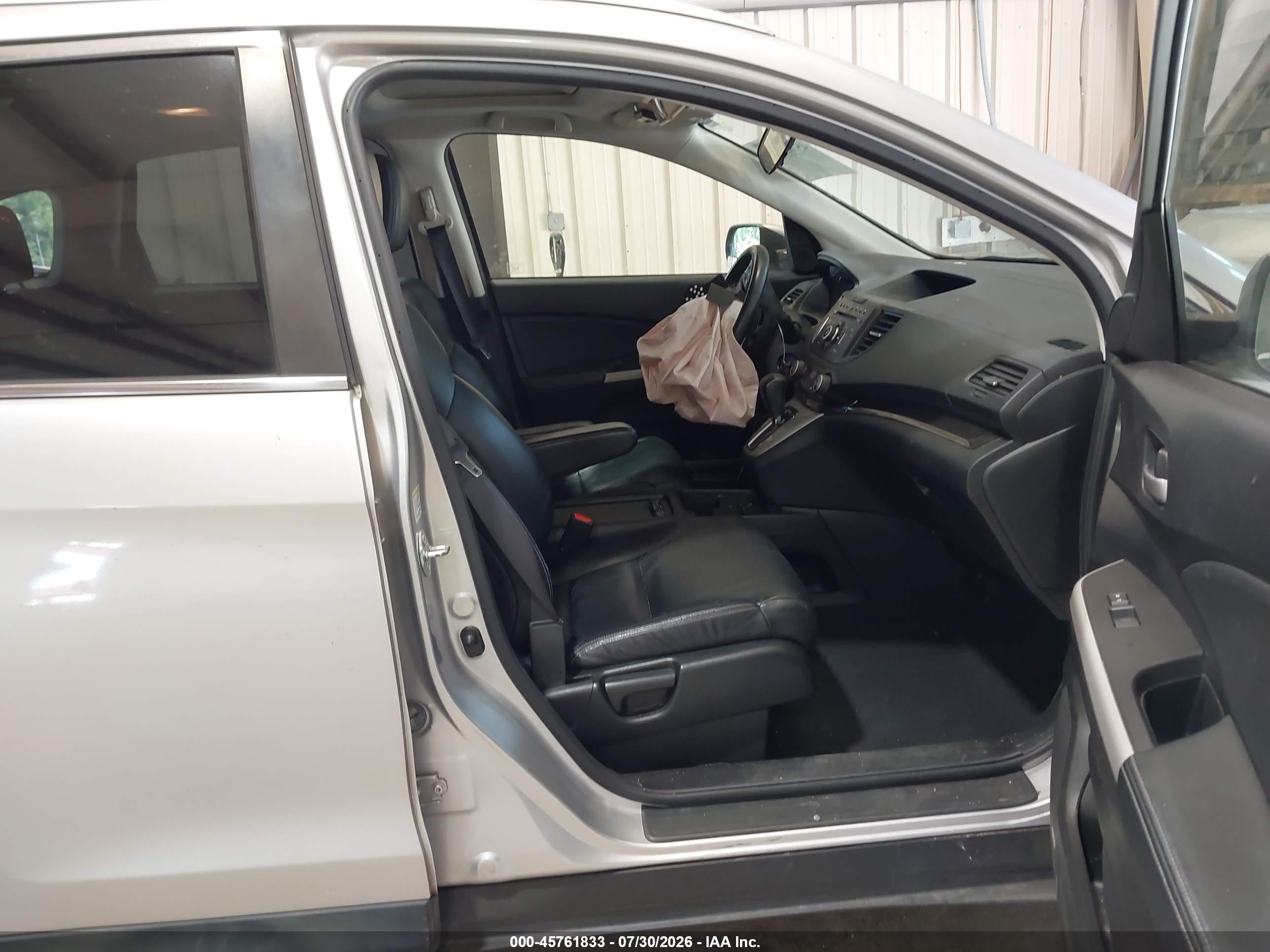2012 Honda Cr-v Ex-l Silver vin: JHLRM4H70CC018296