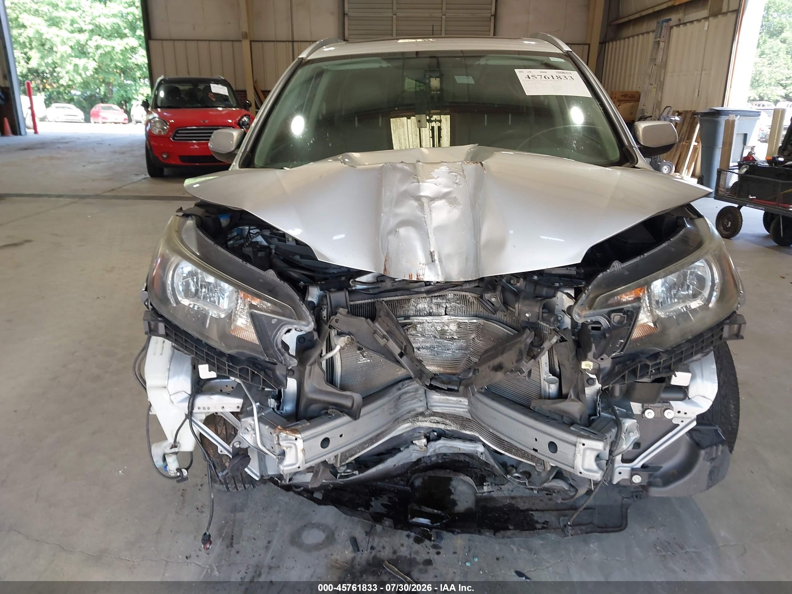 2012 Honda Cr-v Ex-l Silver vin: JHLRM4H70CC018296