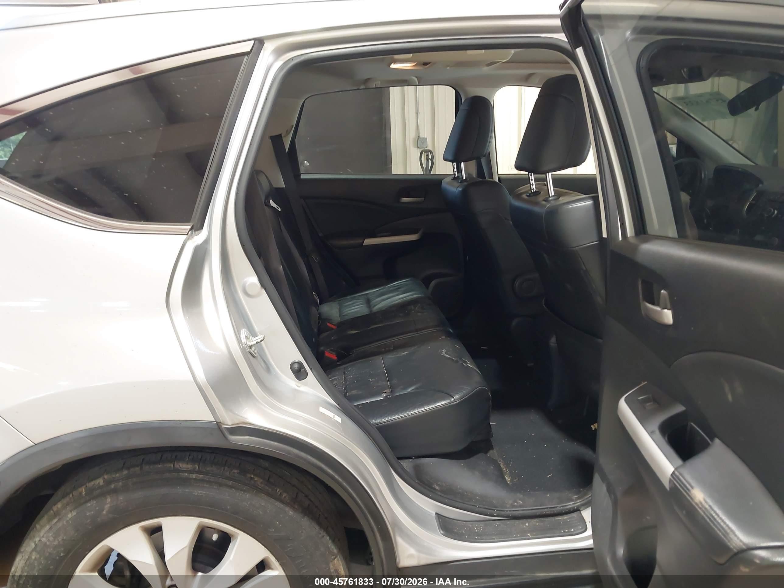 2012 Honda Cr-v Ex-l Silver vin: JHLRM4H70CC018296