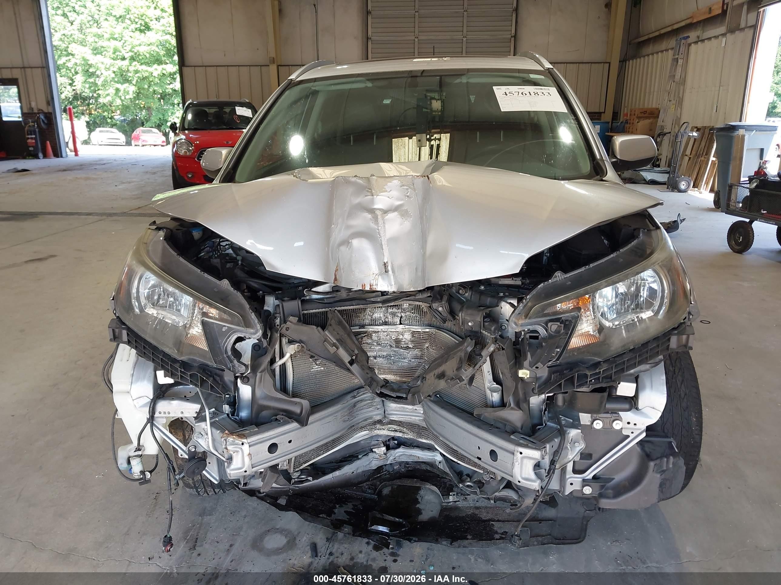 2012 Honda Cr-v Ex-l Silver vin: JHLRM4H70CC018296