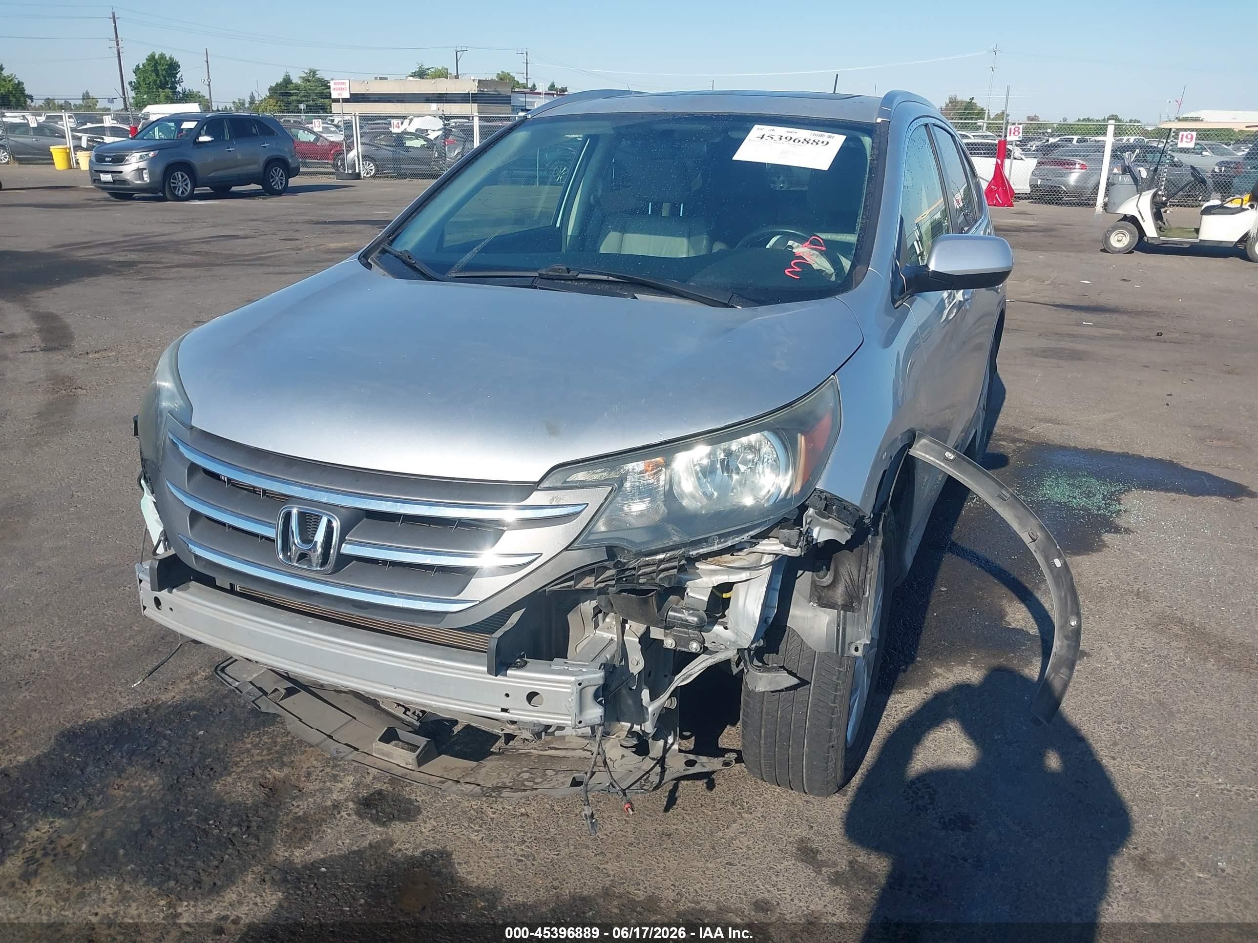 2012 Honda Cr-v Ex-l Серебряный vin: JHLRM4H70CC019707