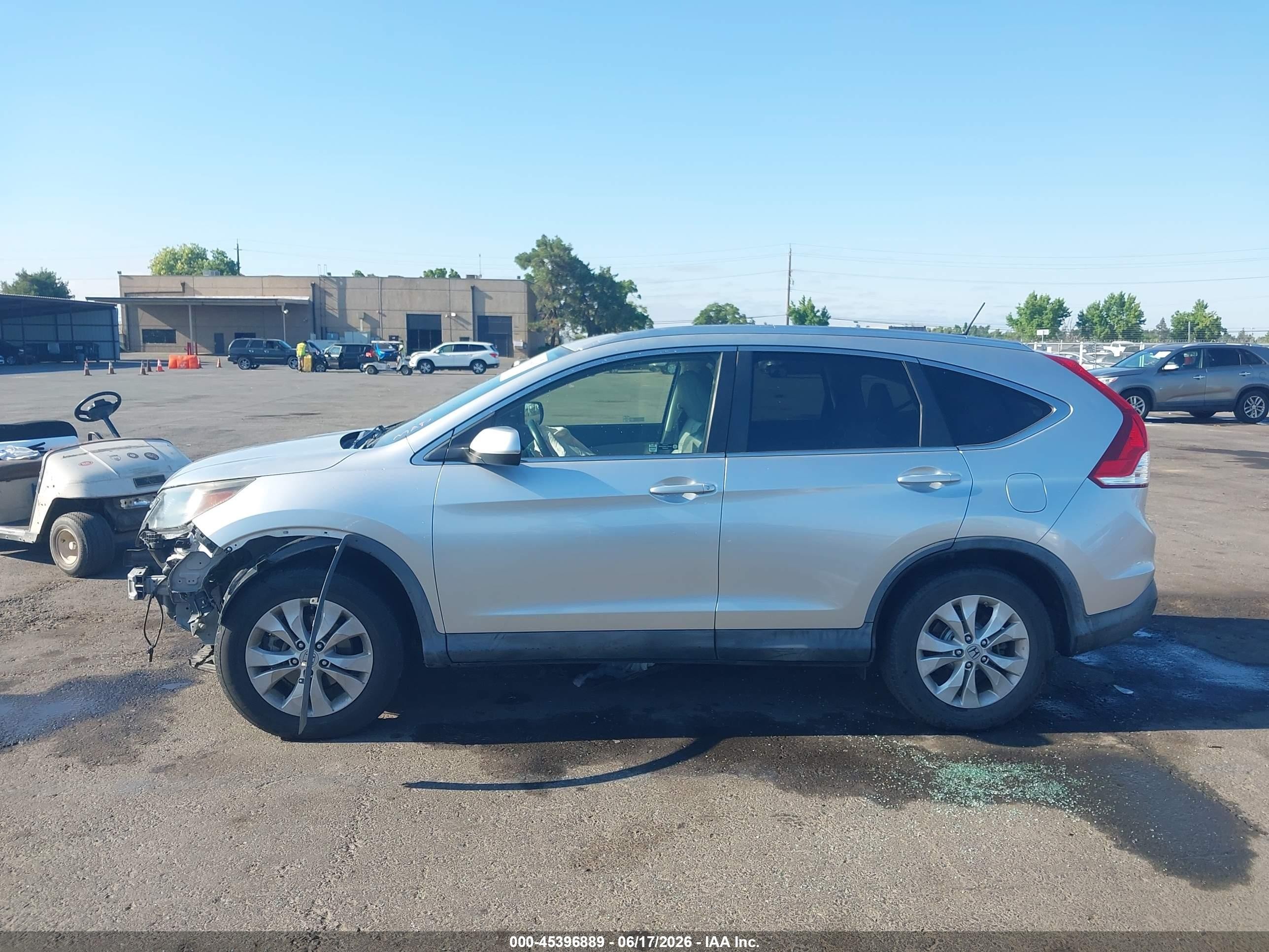 2012 Honda Cr-v Ex-l Серебряный vin: JHLRM4H70CC019707
