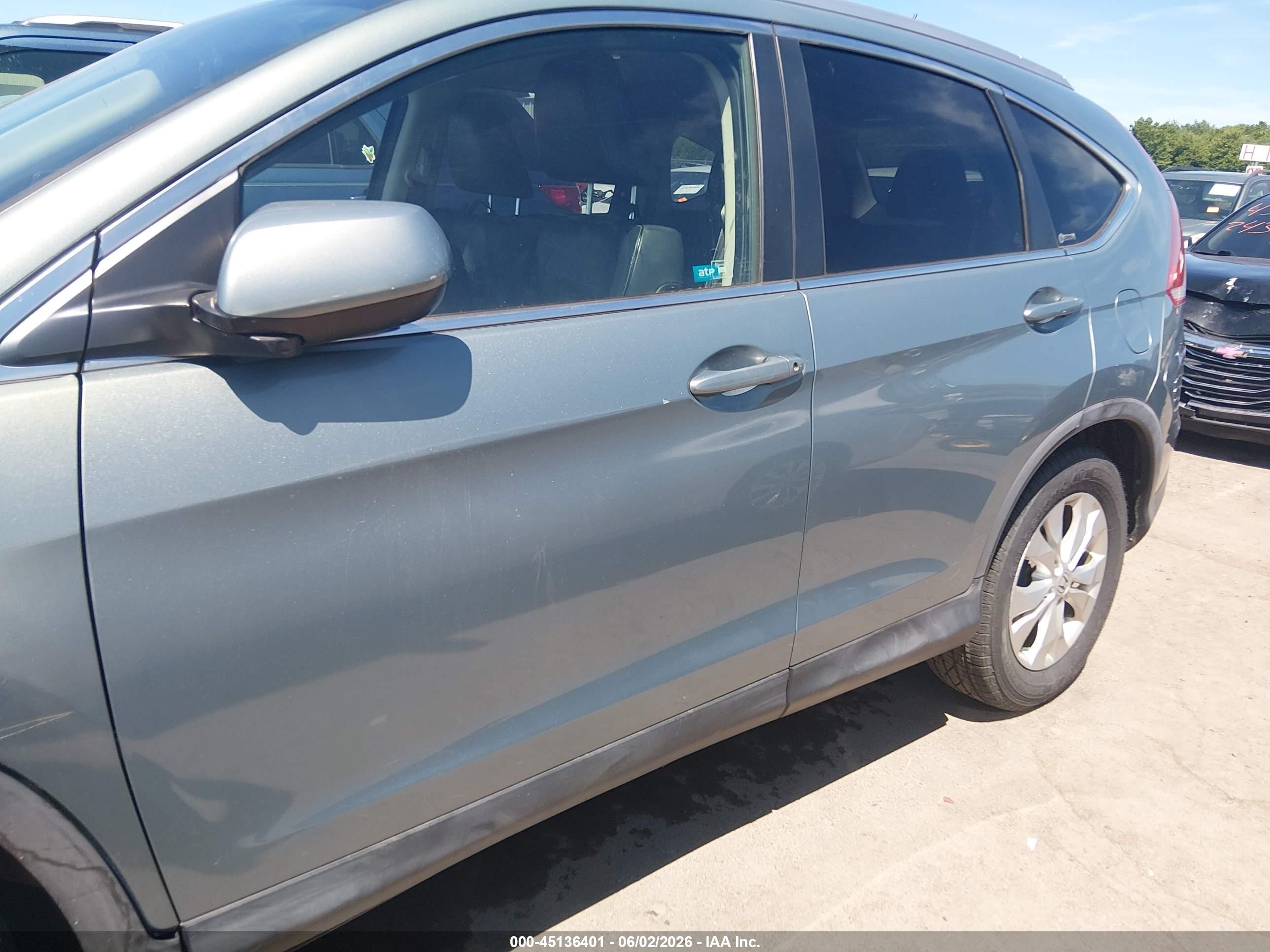 2012 Honda Cr-v Ex-l Синий vin: JHLRM4H71CC005525