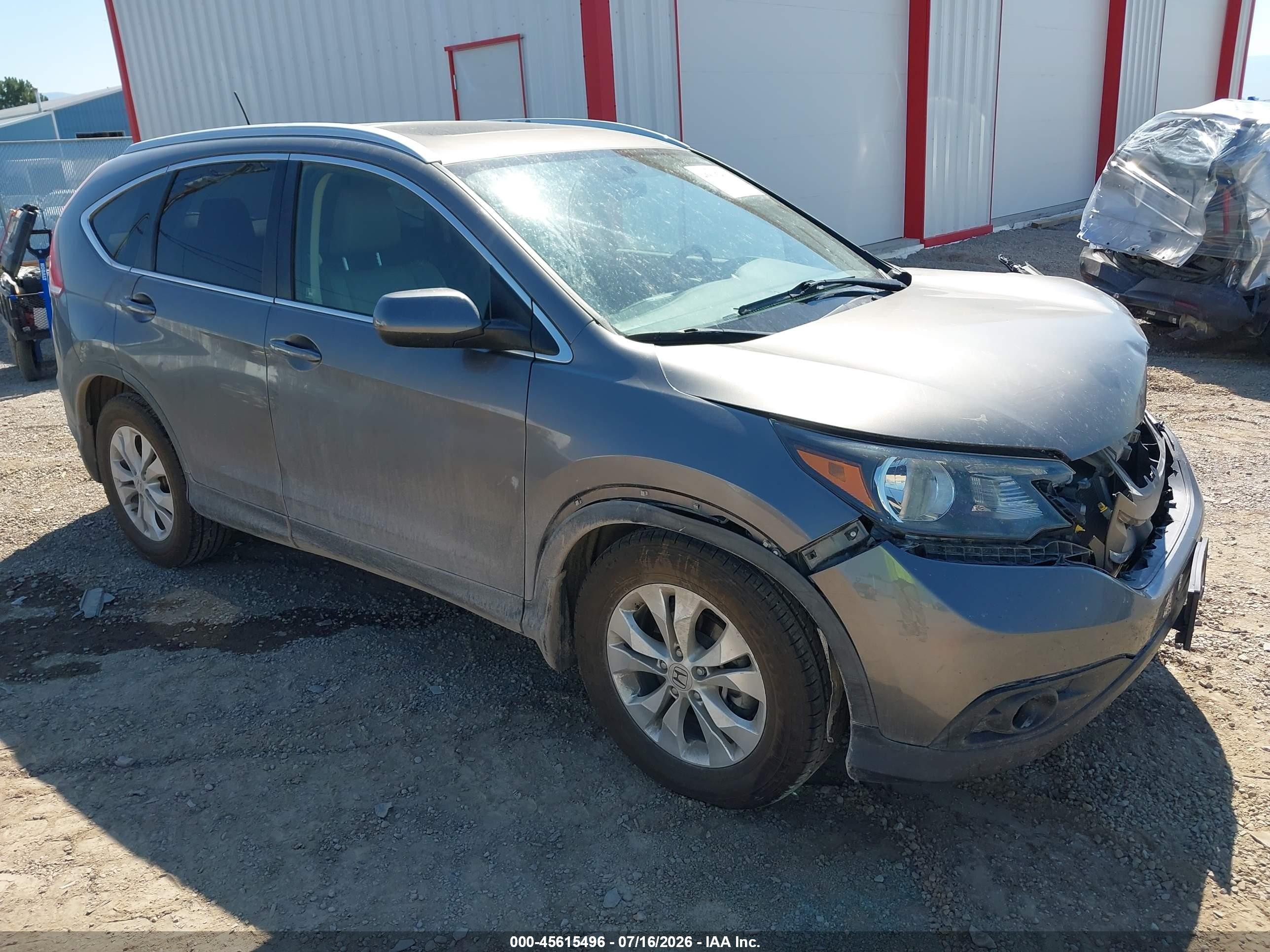 2012 Honda Cr-v Ex-l Gray vin: JHLRM4H71CC025645