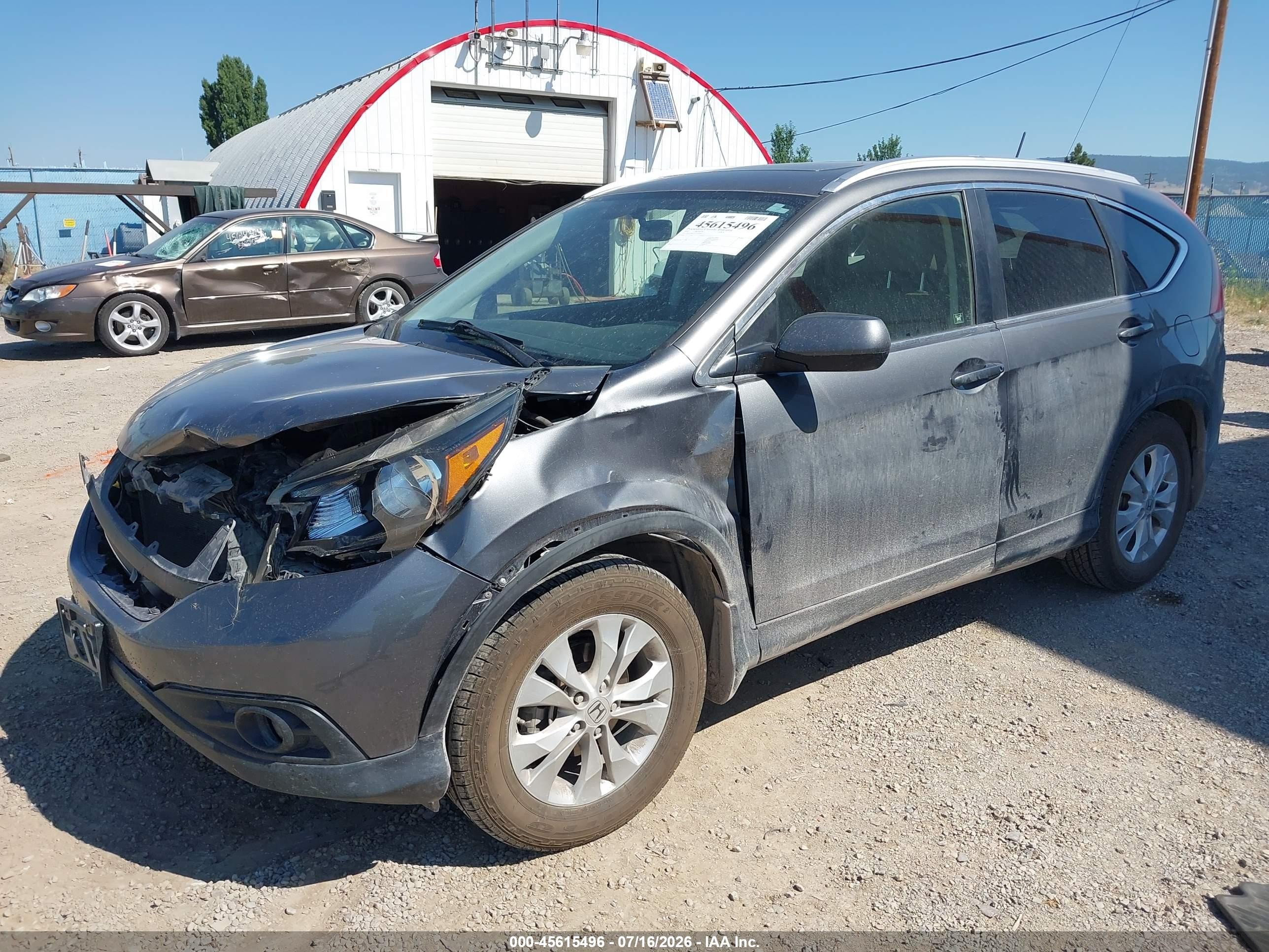 2012 Honda Cr-v Ex-l Gray vin: JHLRM4H71CC025645
