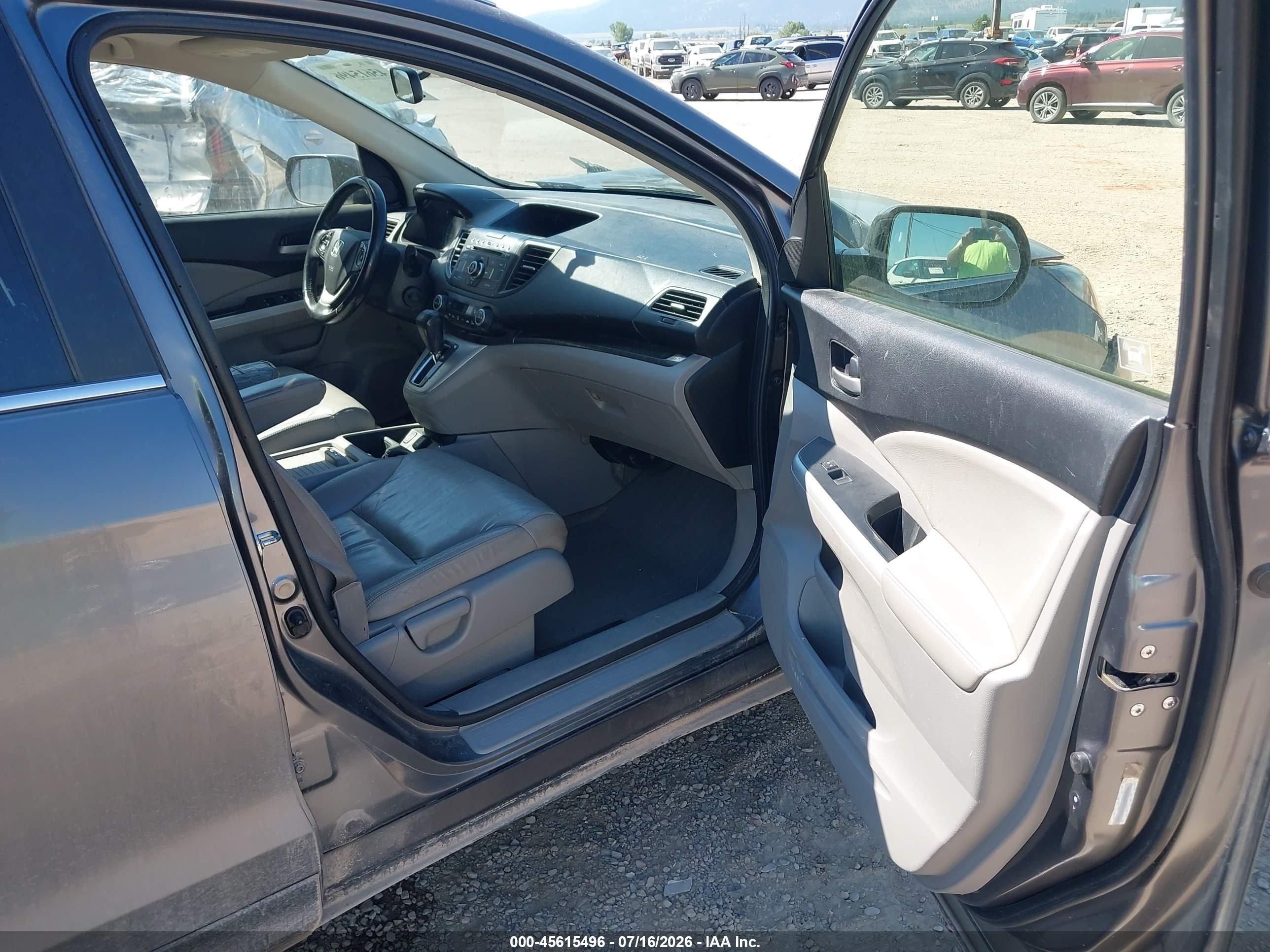 2012 Honda Cr-v Ex-l Gray vin: JHLRM4H71CC025645