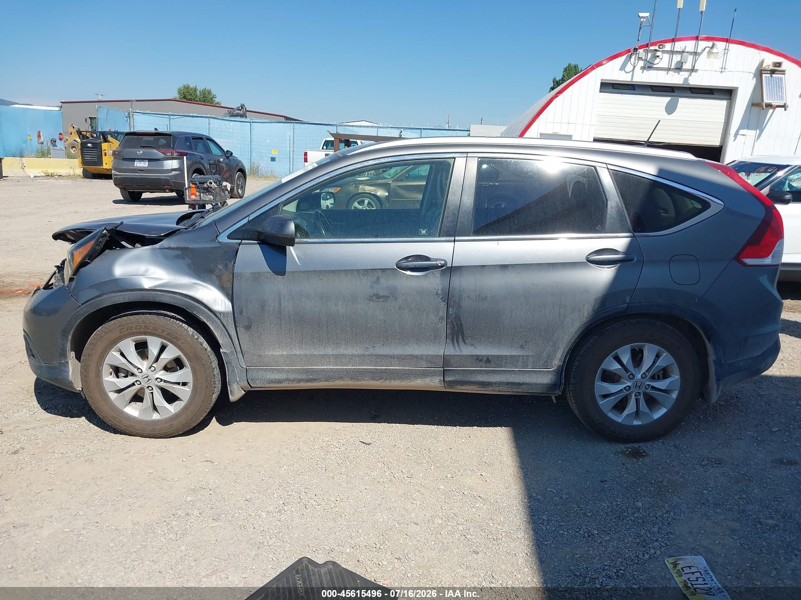 2012 Honda Cr-v Ex-l Gray vin: JHLRM4H71CC025645