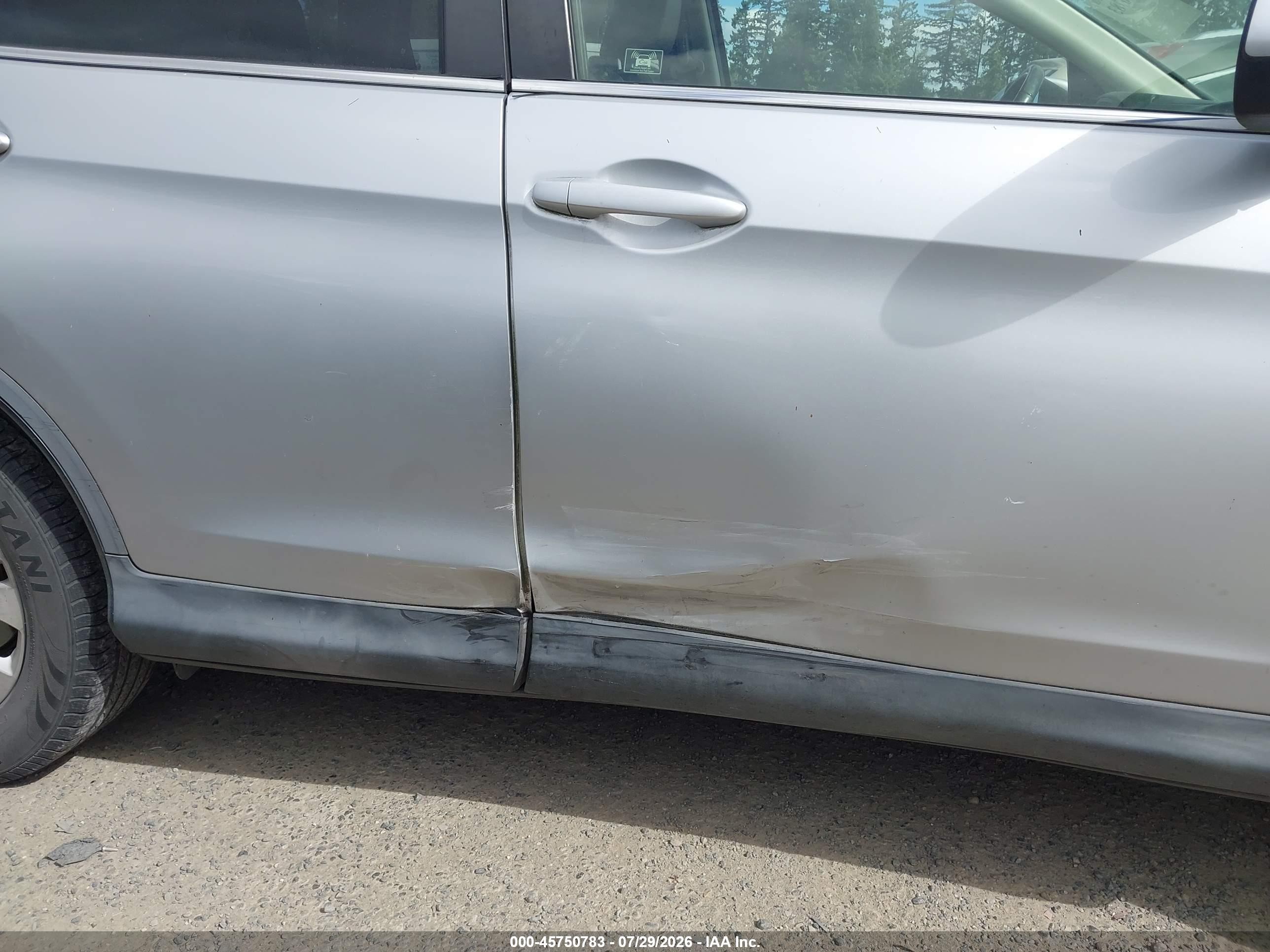 2012 Honda Cr-v Ex-l Silver vin: JHLRM4H72CC007901