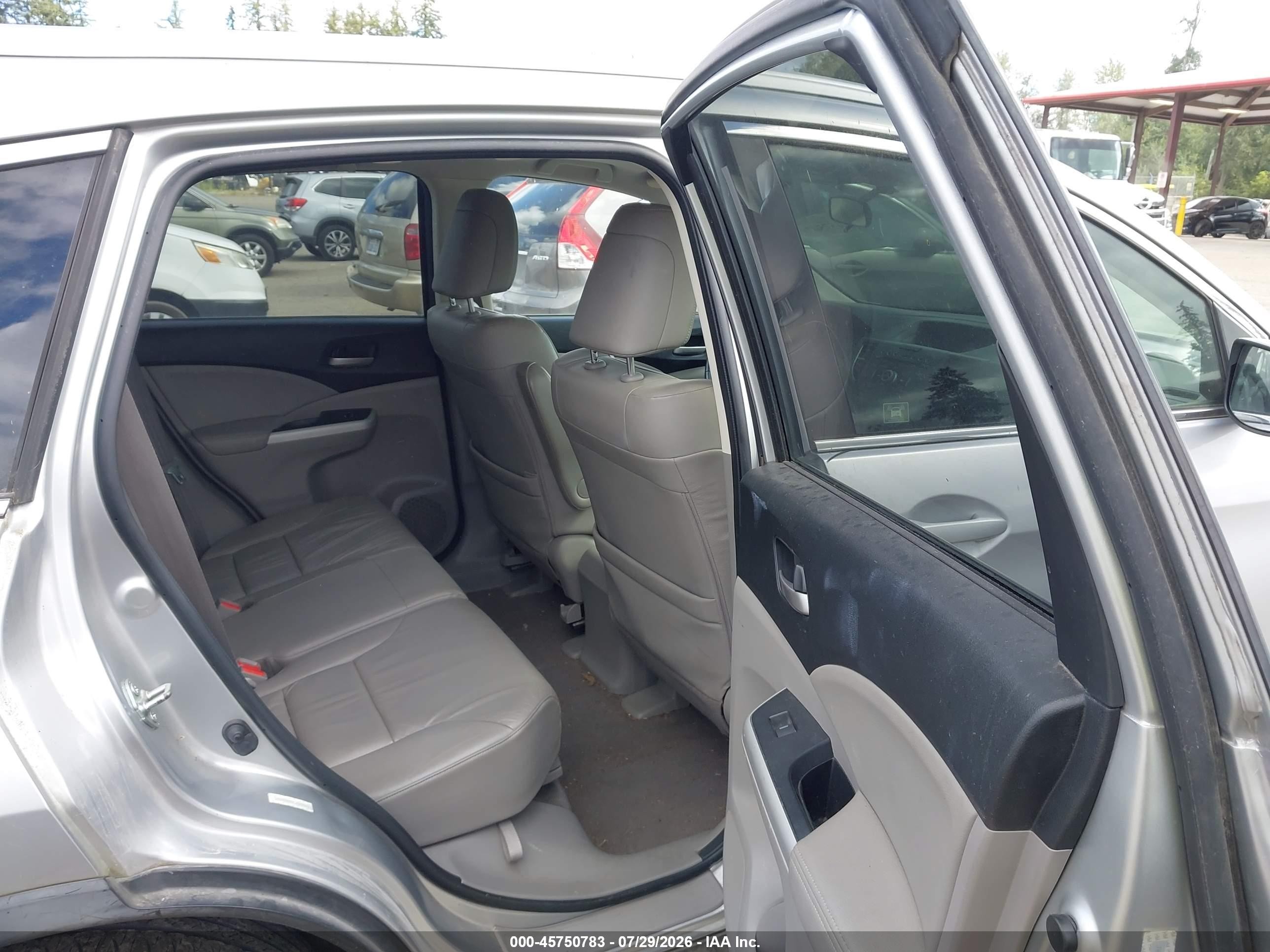 2012 Honda Cr-v Ex-l Silver vin: JHLRM4H72CC007901