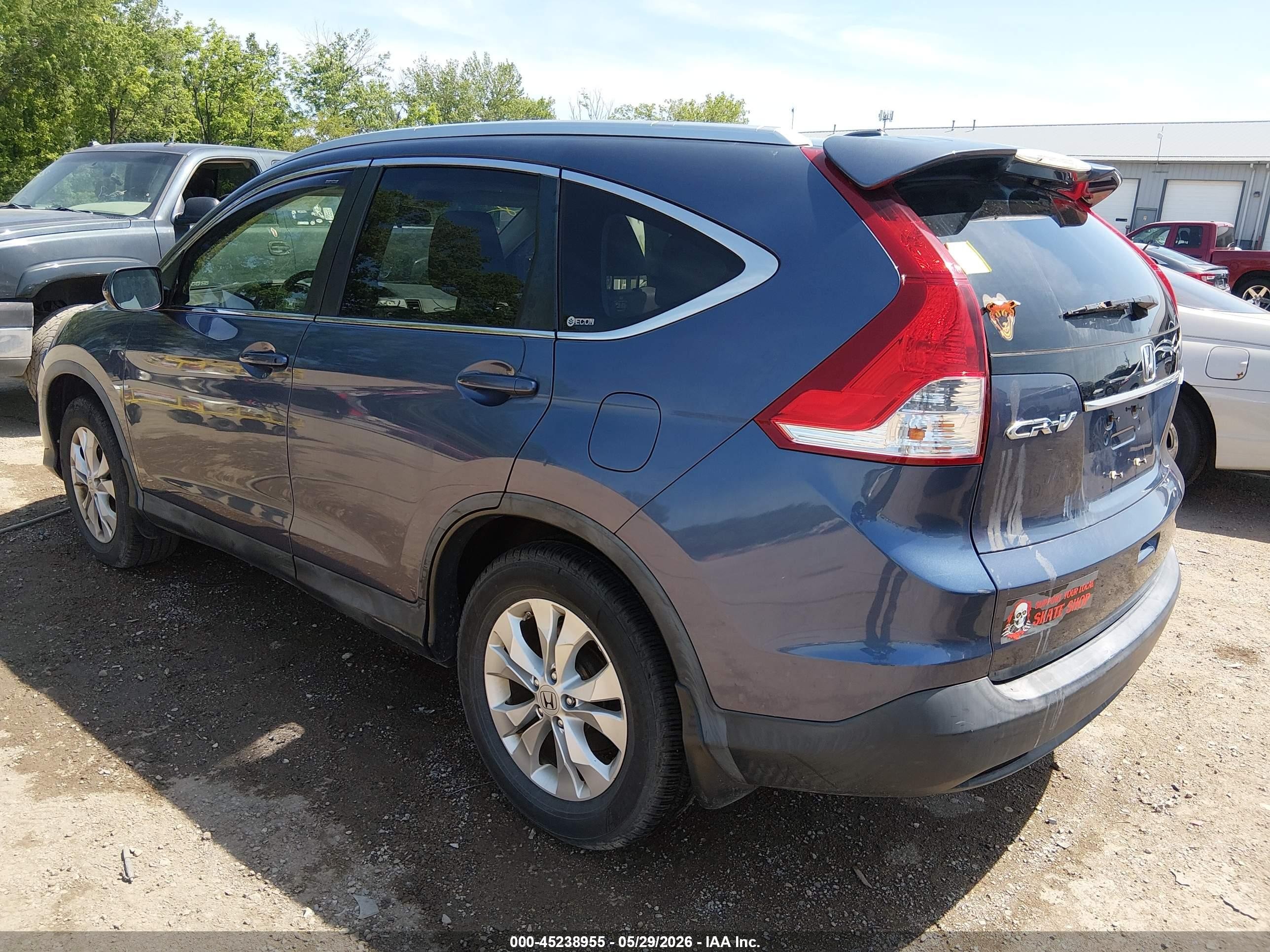 2012 Honda Cr-v Ex-l Gray vin: JHLRM4H72CC008336