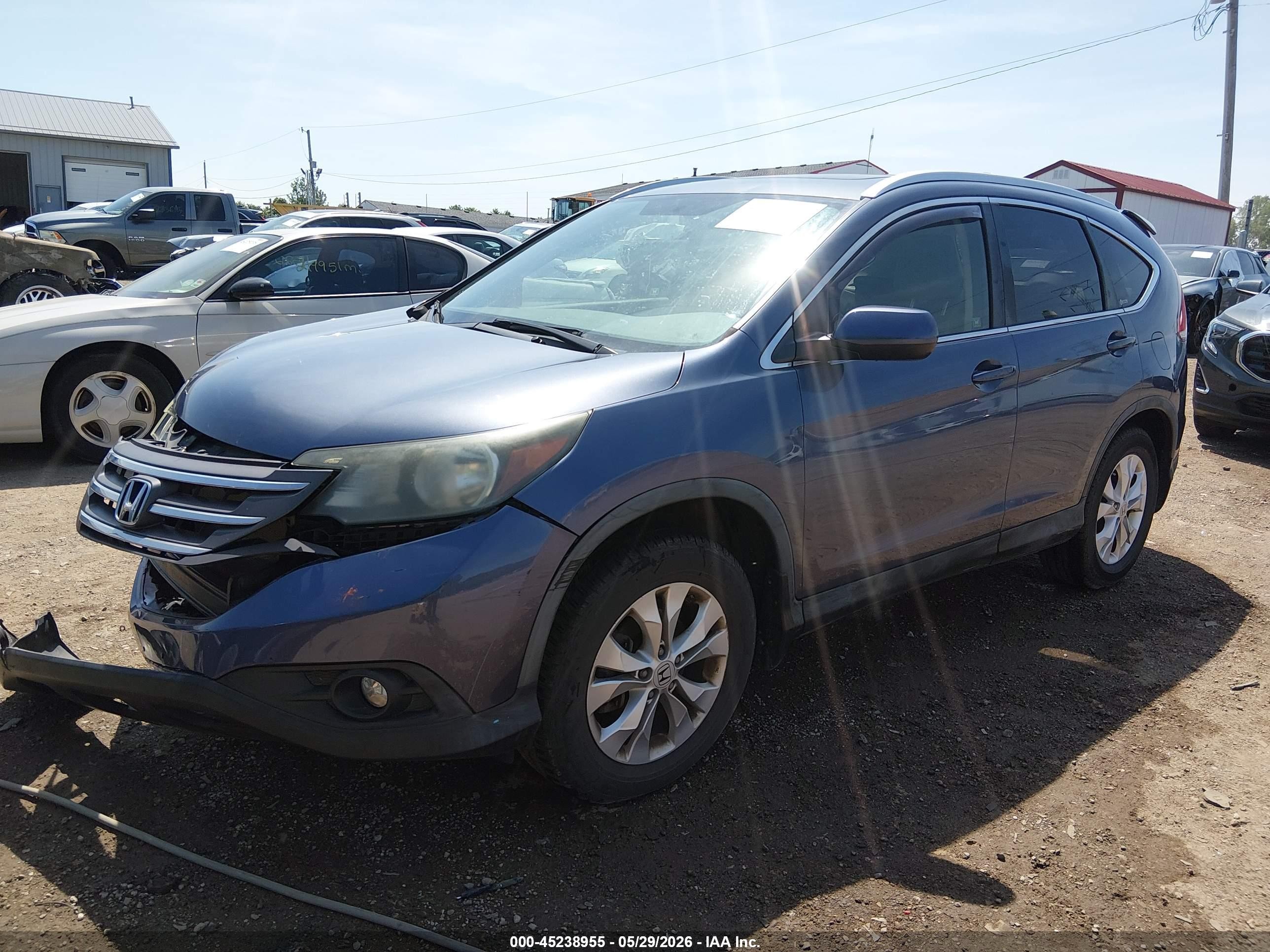 2012 Honda Cr-v Ex-l Gray vin: JHLRM4H72CC008336