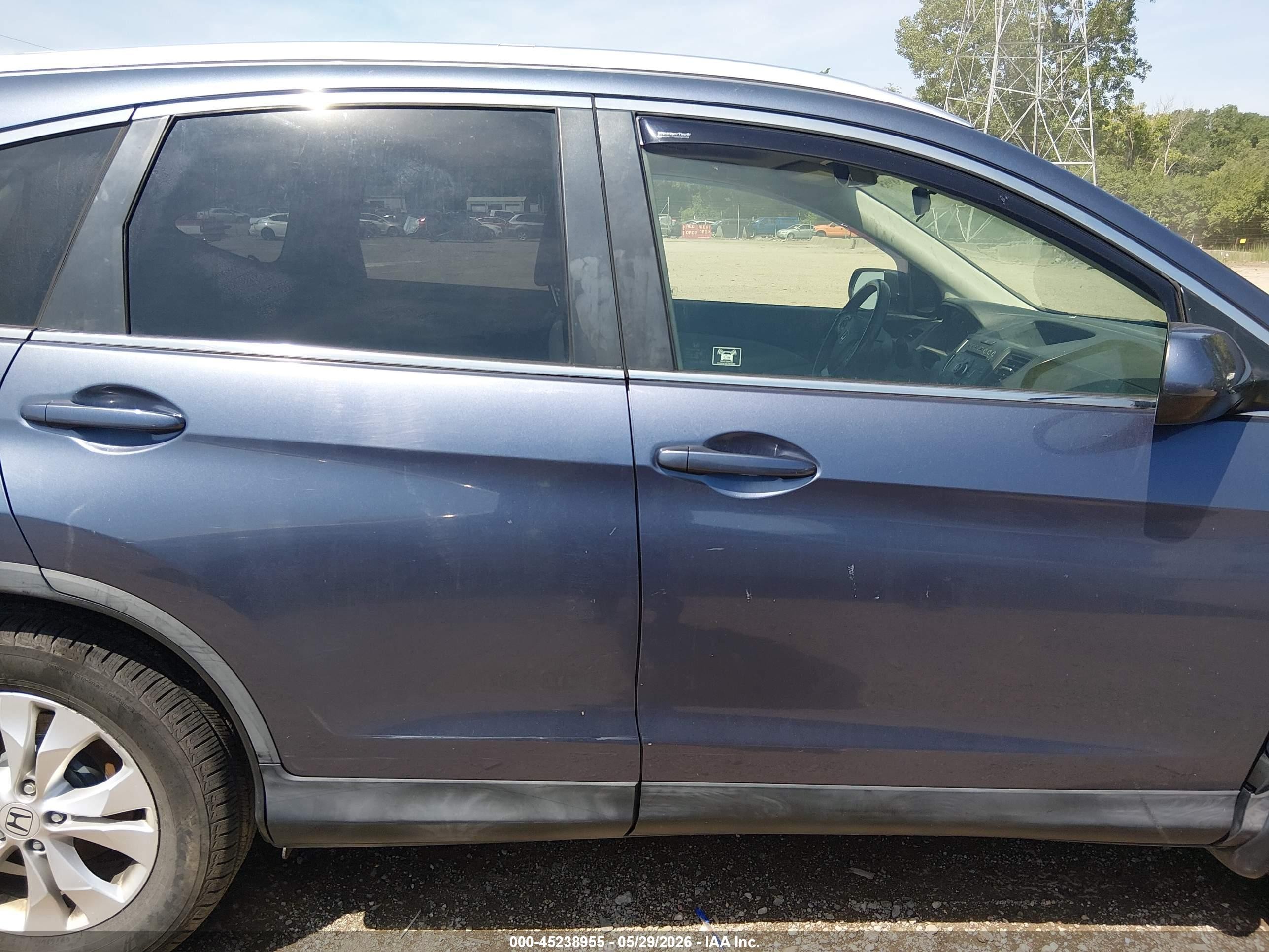 2012 Honda Cr-v Ex-l Gray vin: JHLRM4H72CC008336