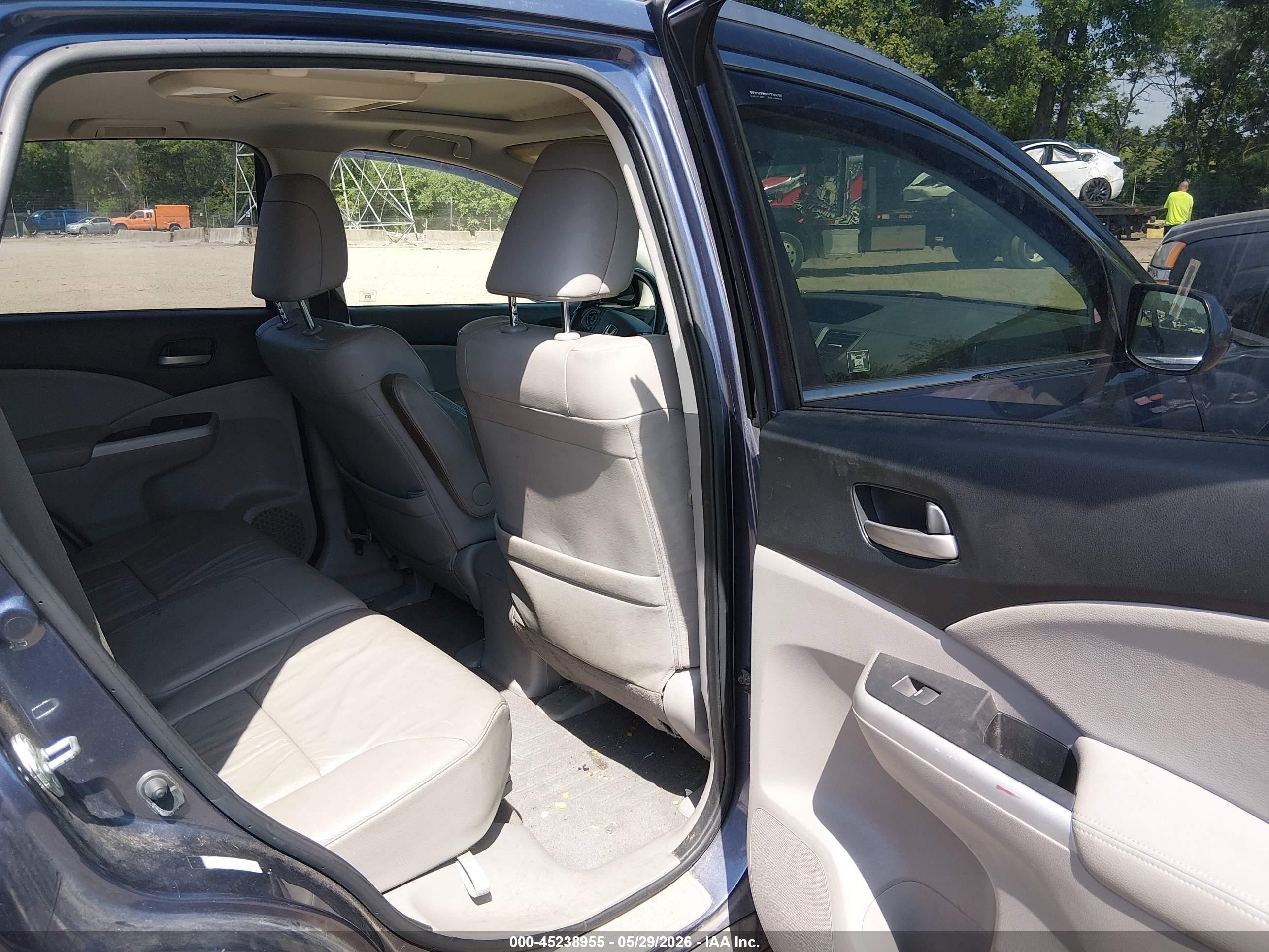 2012 Honda Cr-v Ex-l Gray vin: JHLRM4H72CC008336