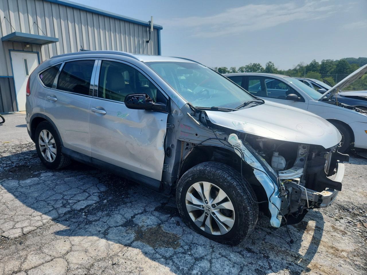 2012 Honda Cr-v Exl Silver vin: JHLRM4H72CC011172
