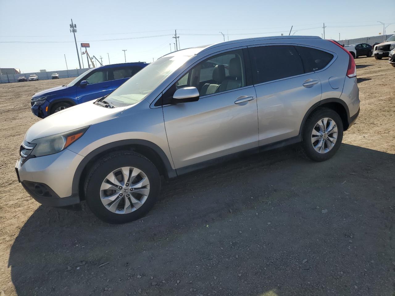 2012 Honda Cr-v Exl Silver vin: JHLRM4H72CC013164