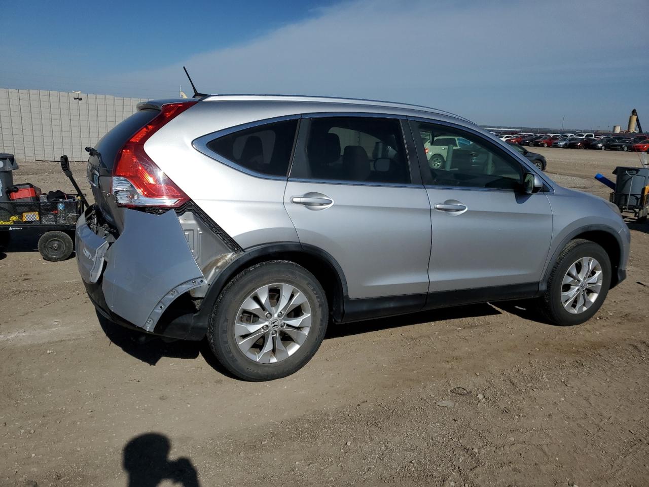2012 Honda Cr-v Exl Silver vin: JHLRM4H72CC013164